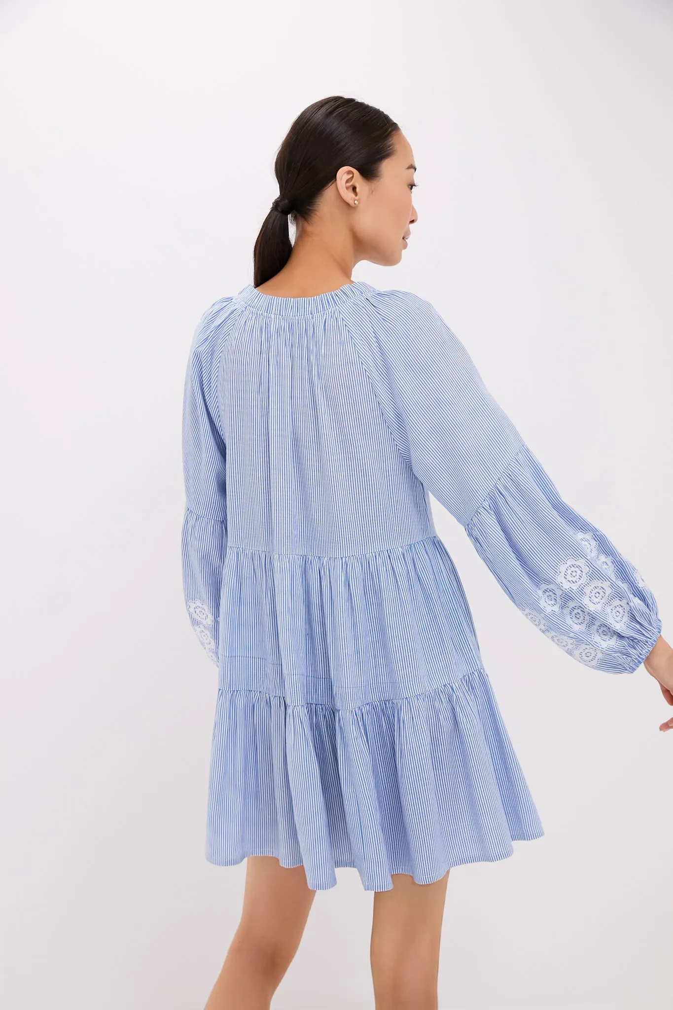 Embroidered Nautical Stripe Sea Breeze Coverup sold by Tuckernuck product image thumbnail 4