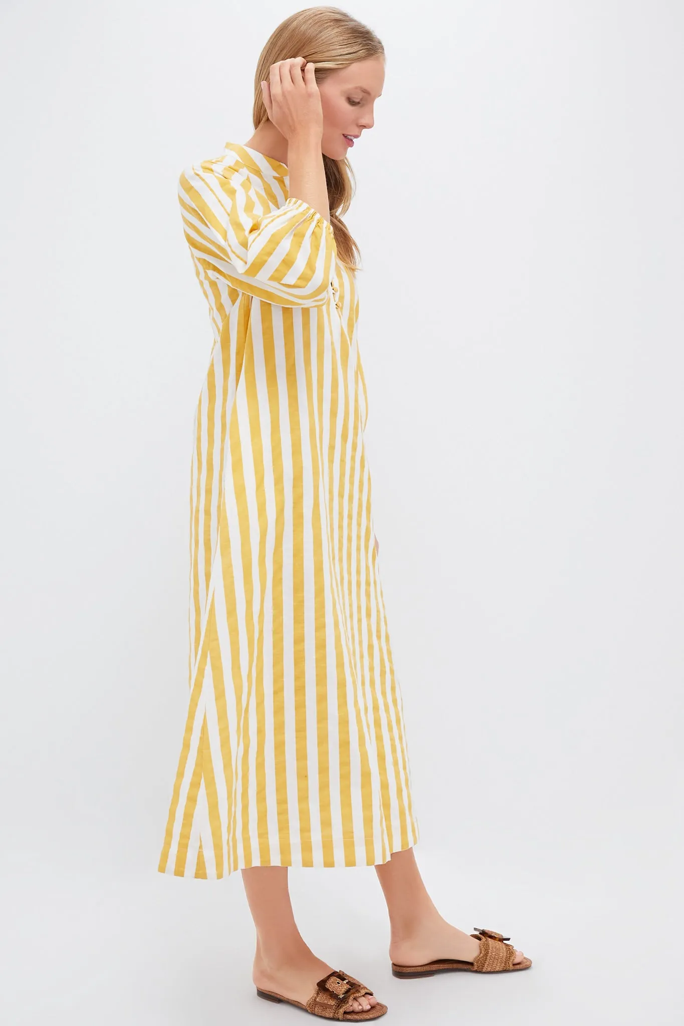 Marigold Stripe Maryse Caftan sold by Tuckernuck product image thumbnail 4