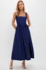 Navy Dupioni Esme Dress sold by Tuckernuck