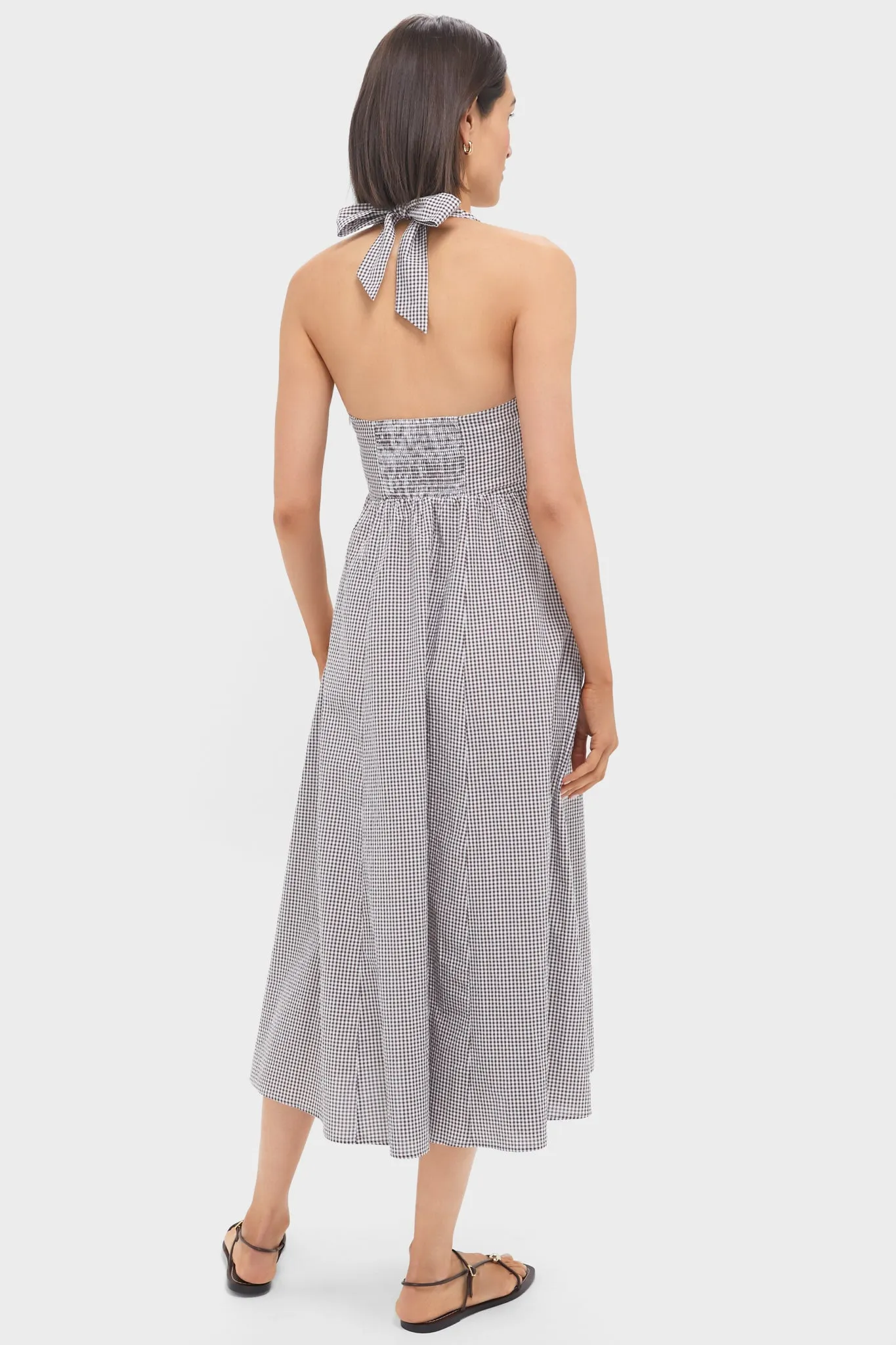 Chocolate Gingham Fleur Dress sold by Tuckernuck product image thumbnail 4