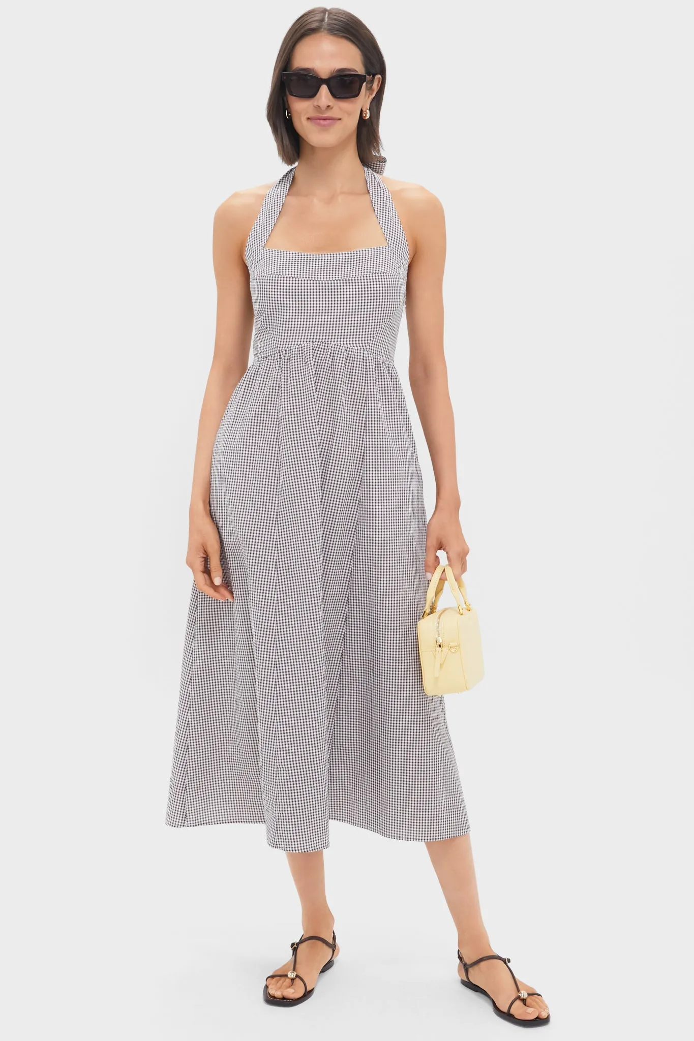 Chocolate Gingham Fleur Dress sold by Tuckernuck product image thumbnail 2