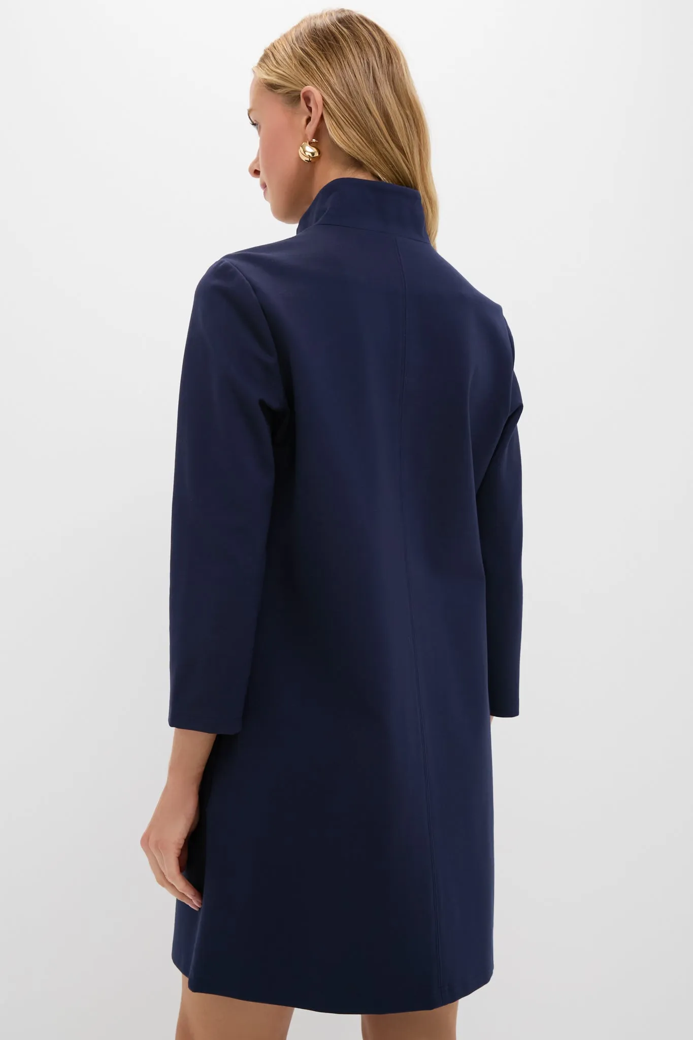 Navy Ponte Clifton Dress sold by Tuckernuck product image thumbnail 4