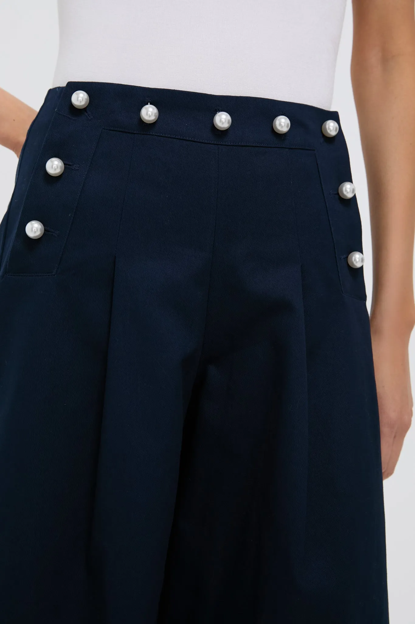 Navy Suzette Sportswear Flare Pants sold by Tuckernuck product image thumbnail 5