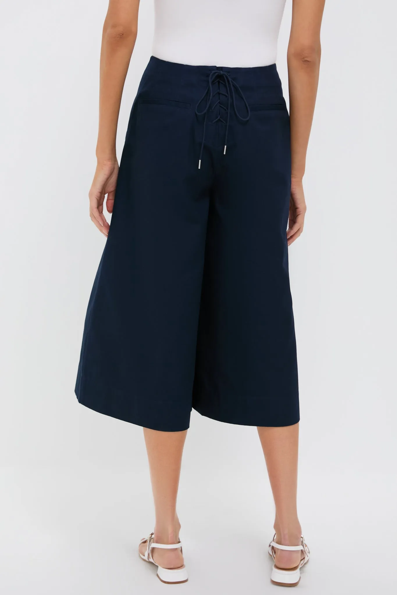 Navy Suzette Sportswear Flare Pants sold by Tuckernuck product image thumbnail 4