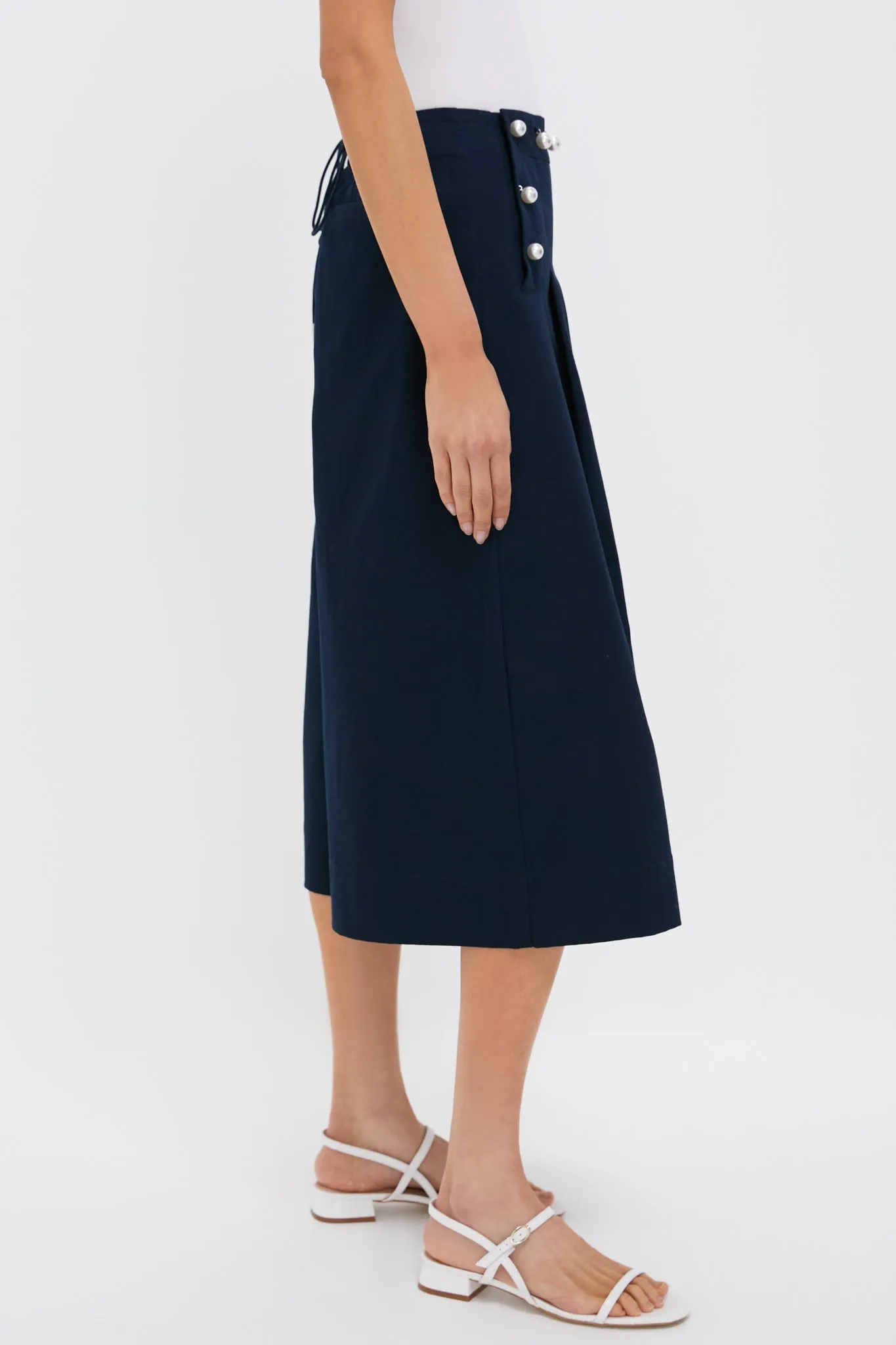 Navy Suzette Sportswear Flare Pants sold by Tuckernuck product image thumbnail 3