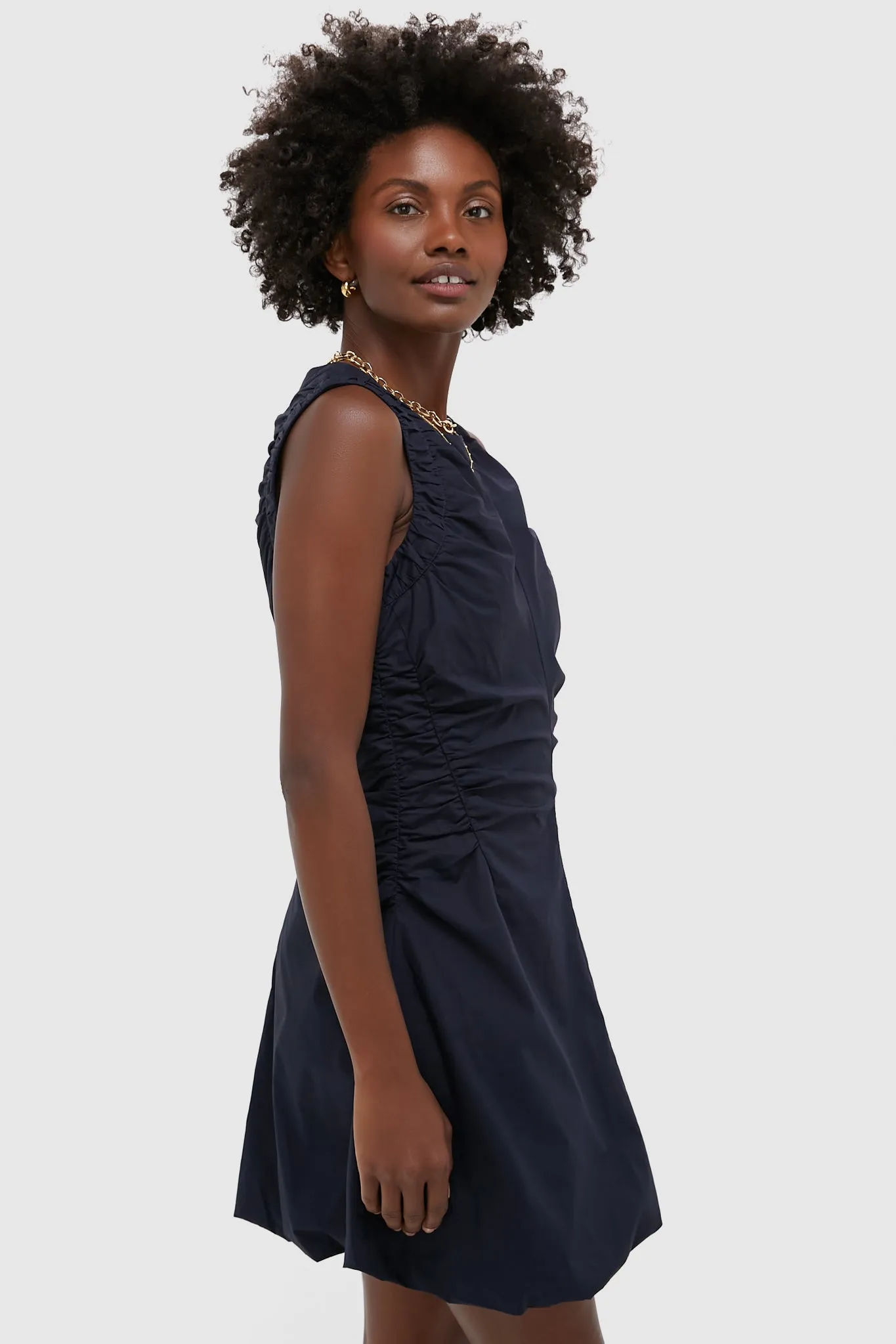 Navy Cotton Alisa Dress sold by Tuckernuck product image thumbnail 3