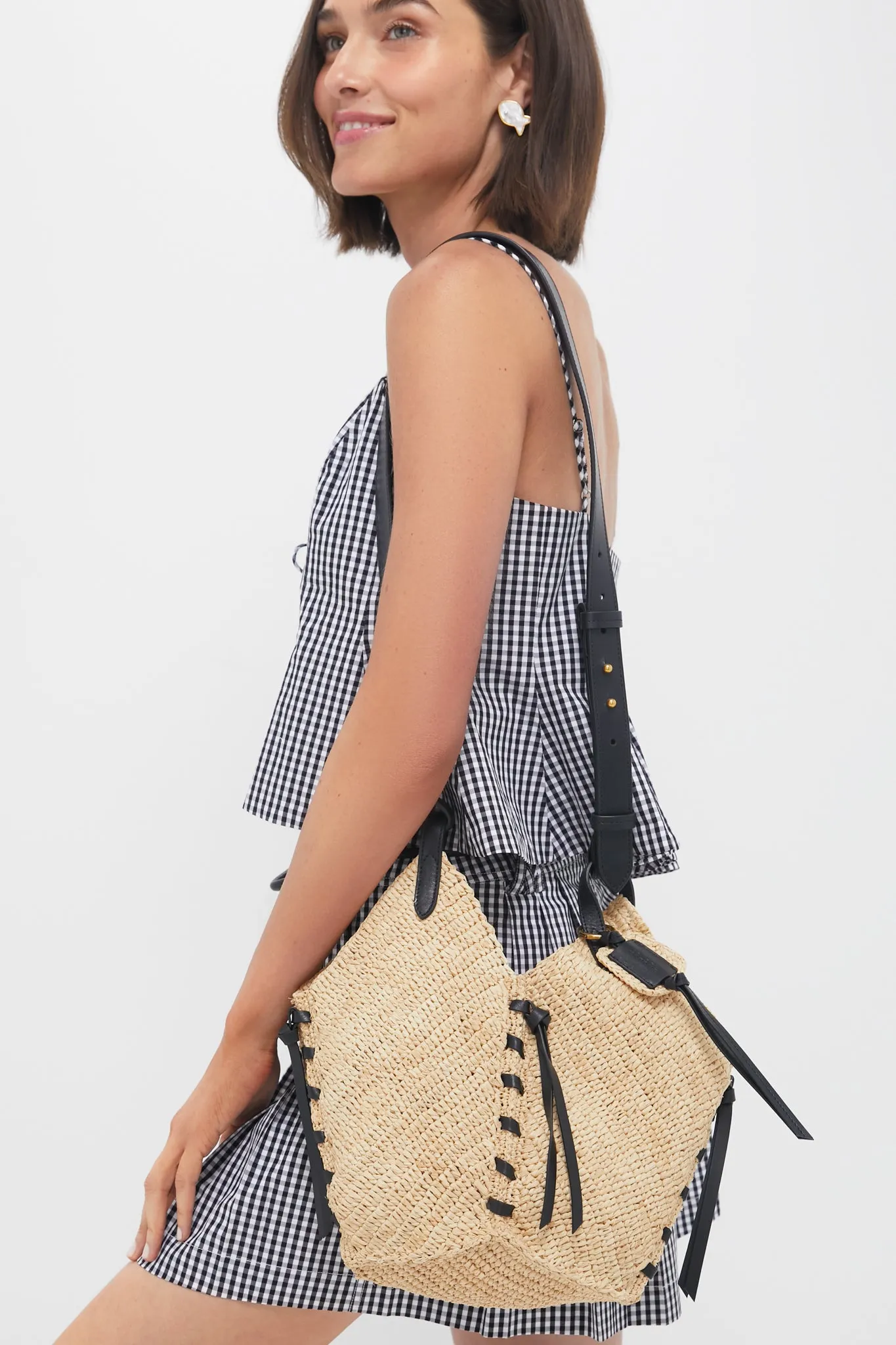 Natural and Black Tampa Mini Bag sold by Tuckernuck product image thumbnail 2