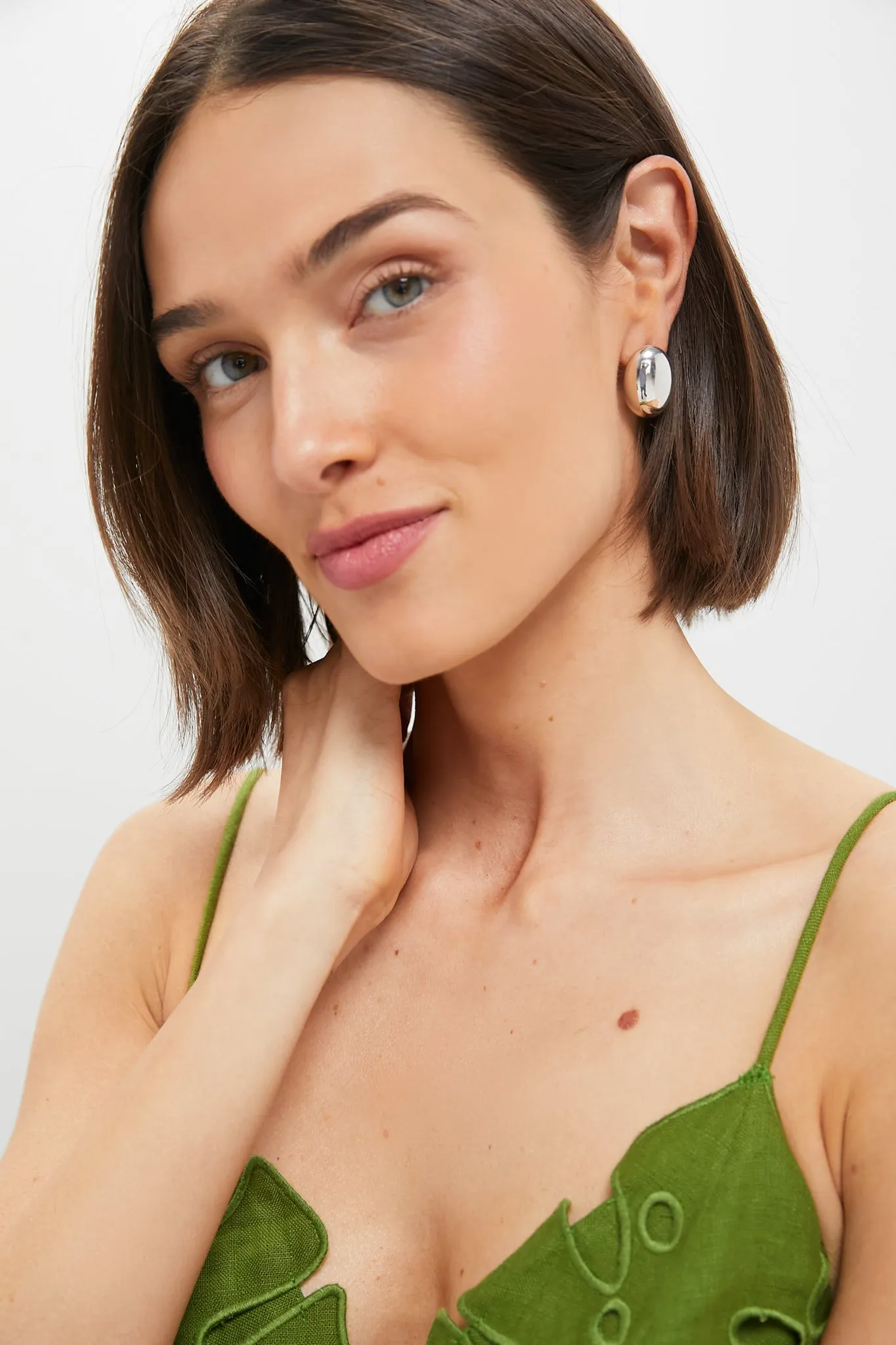 Silver The Camille Earrings sold by Tuckernuck product image thumbnail 2