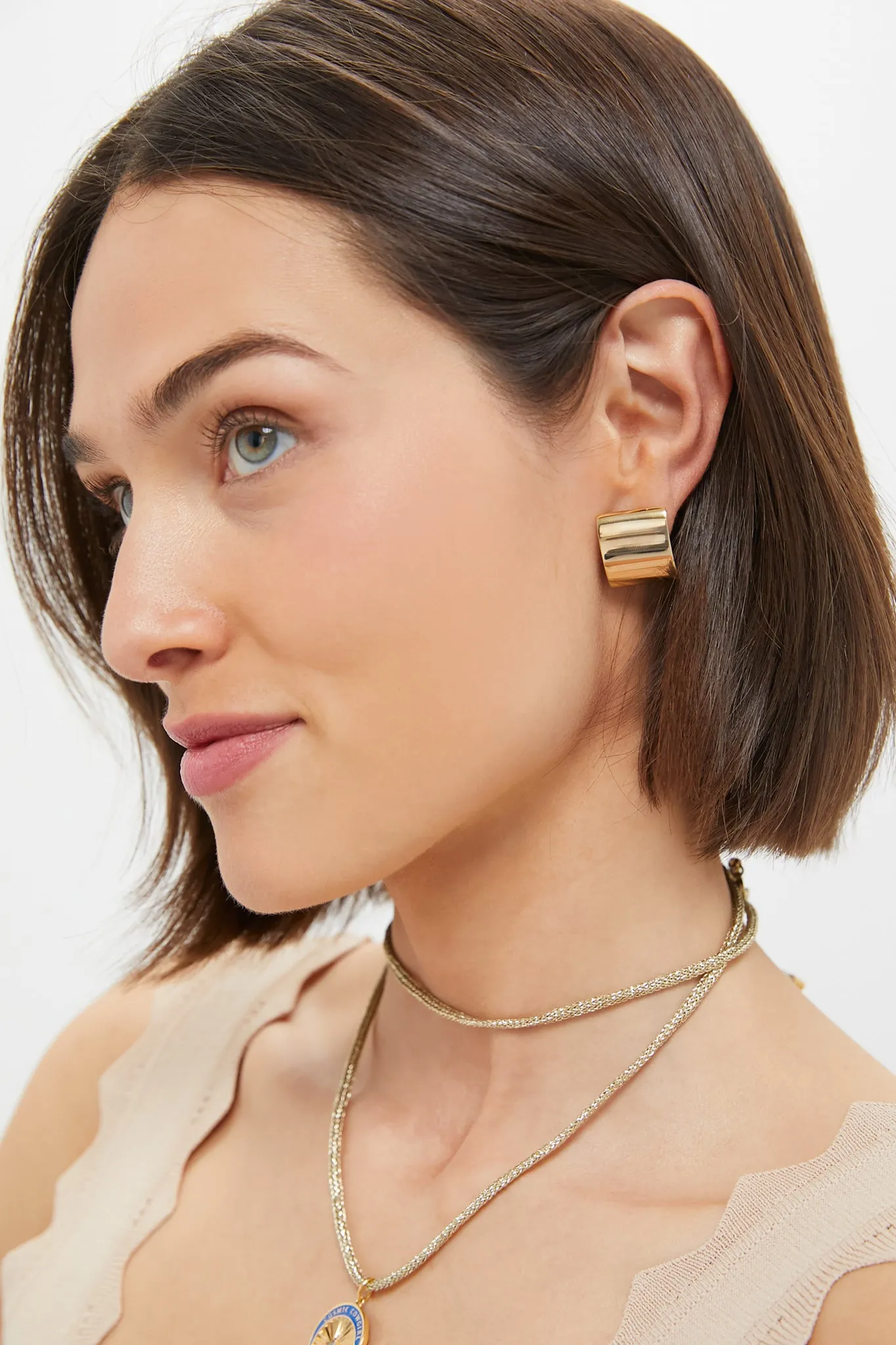 Gold The Sonya Earrings sold by Tuckernuck product image thumbnail 2