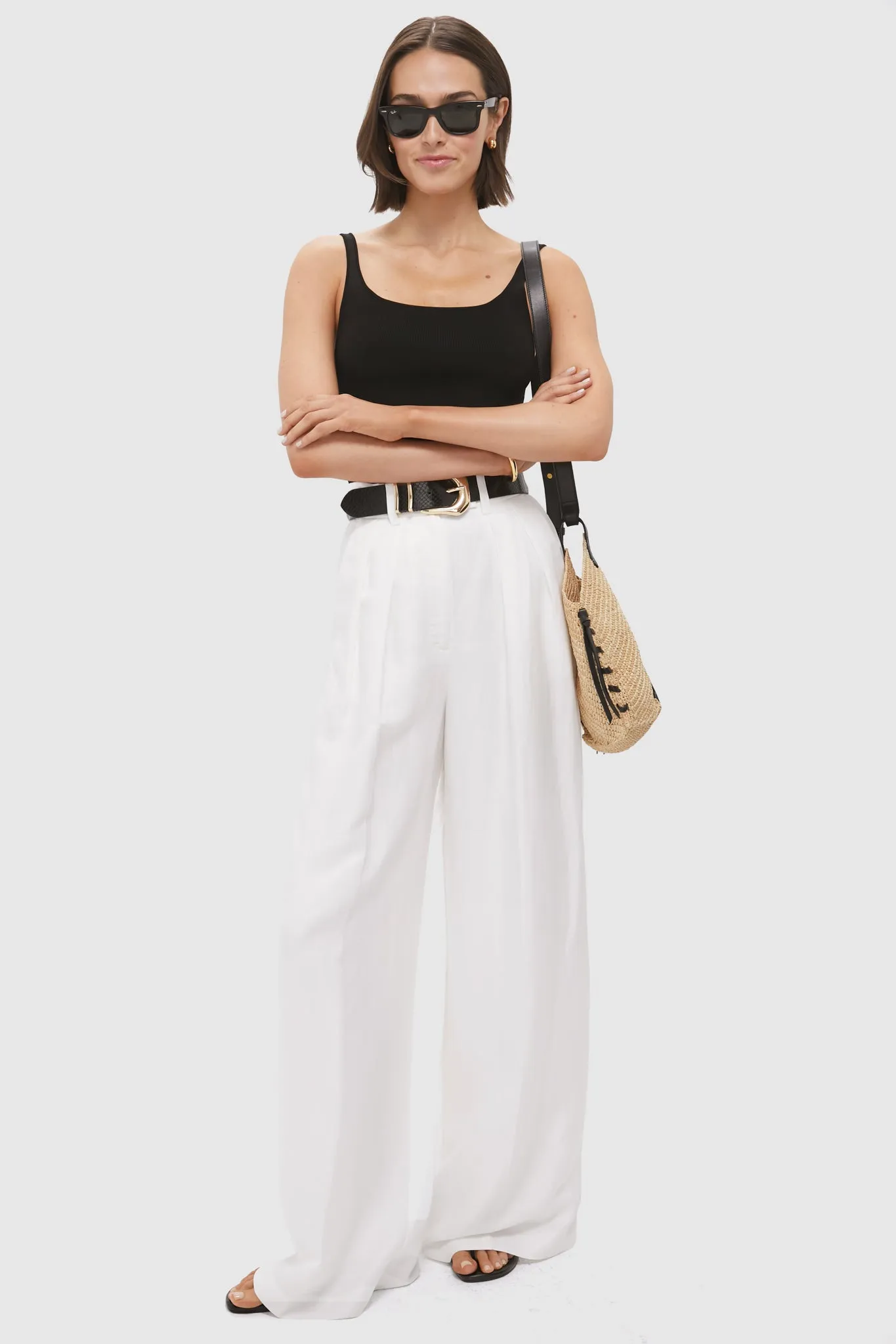 Ivory Linen Blend Lou Trouser sold by Tuckernuck product image thumbnail 2