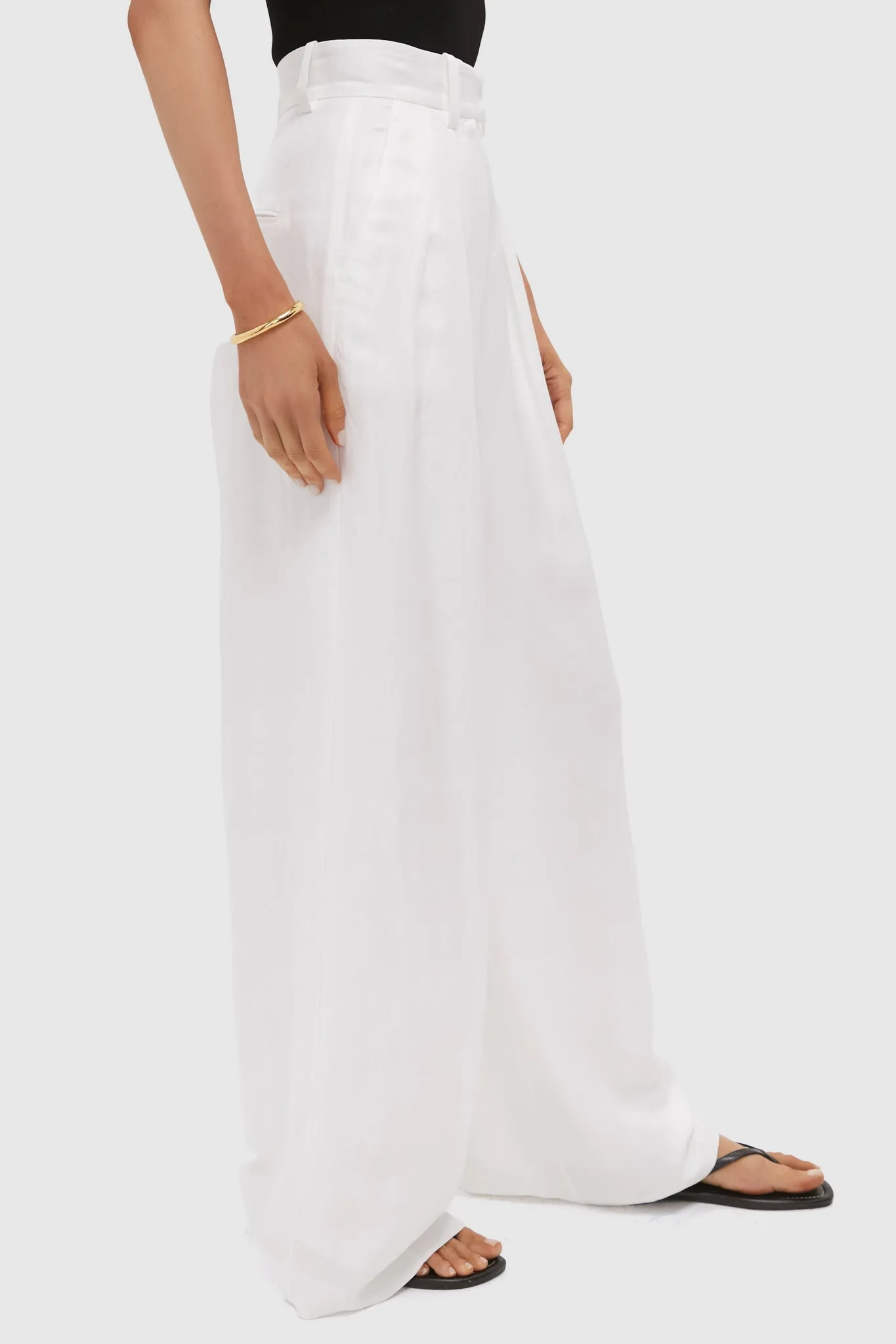 Ivory Linen Blend Lou Trouser sold by Tuckernuck product image thumbnail 3