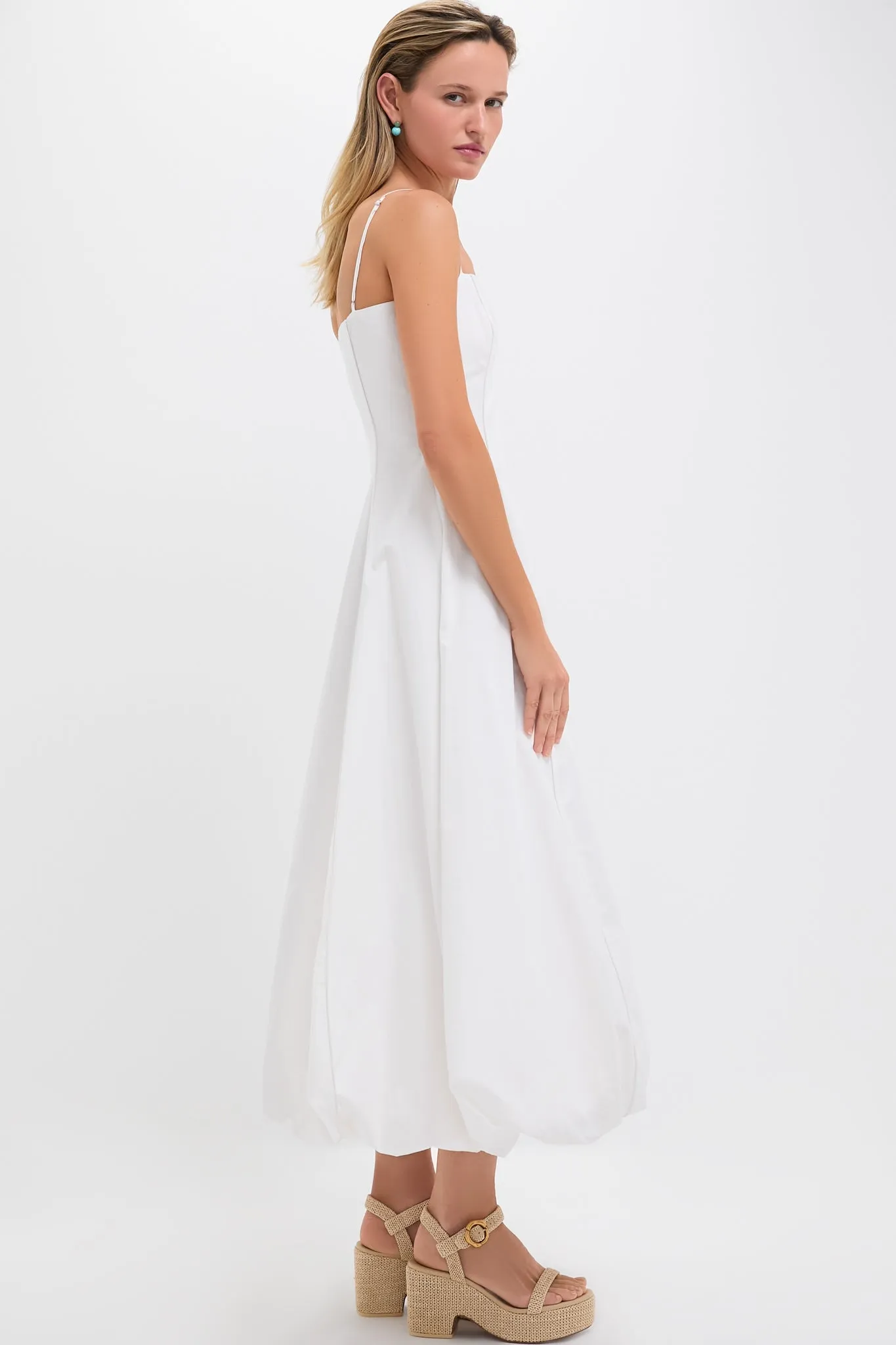 White Sylvie Maxi Dress sold by Tuckernuck product image thumbnail 4