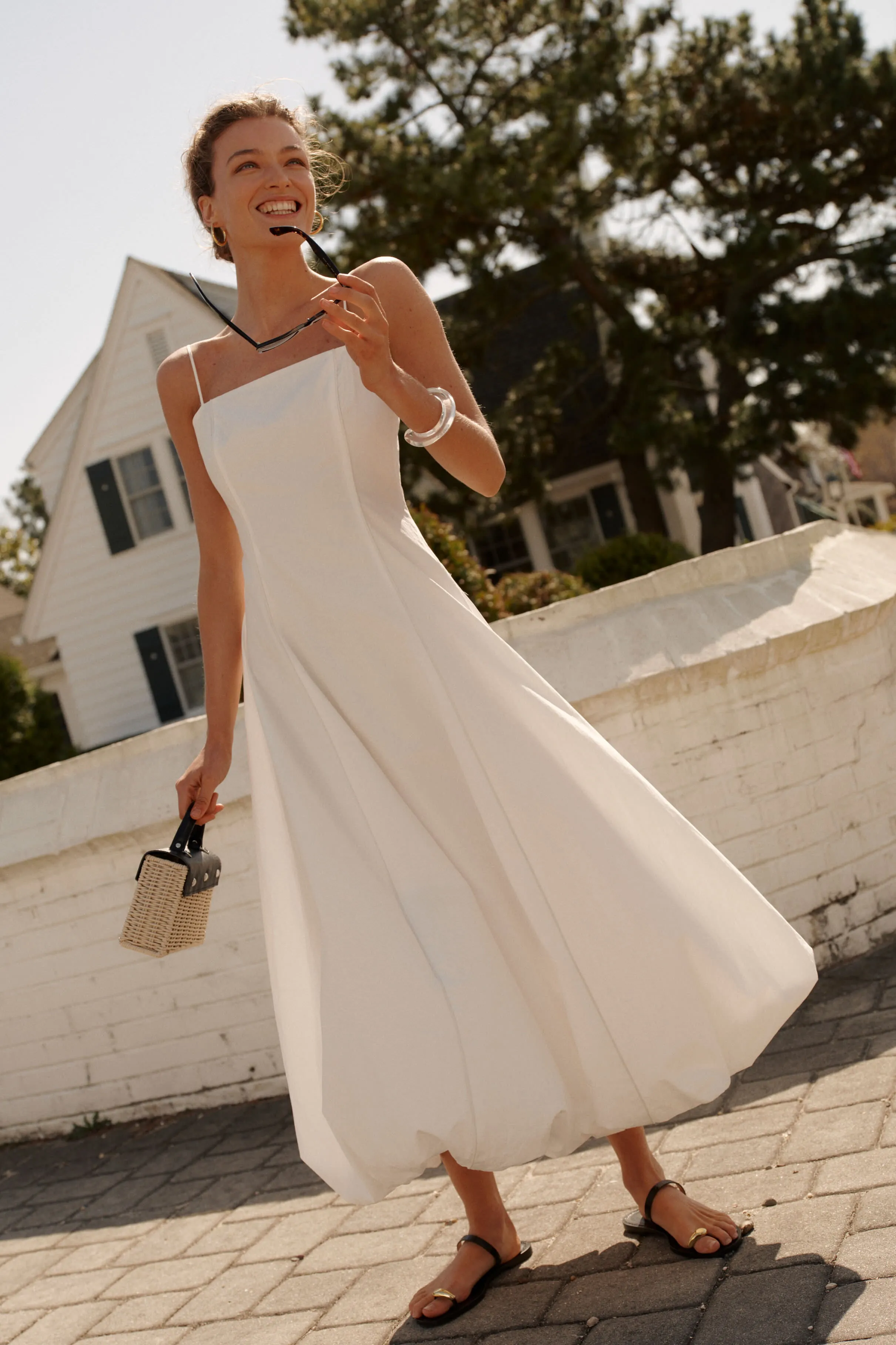 White Sylvie Maxi Dress sold by Tuckernuck product image thumbnail 2