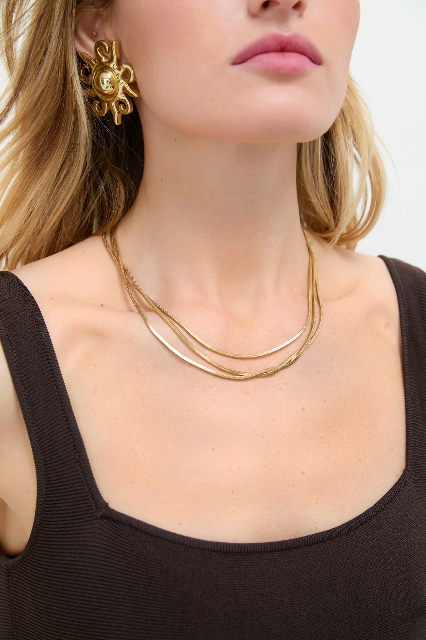 Gold Slinky Necklace sold by Tuckernuck product image thumbnail 3