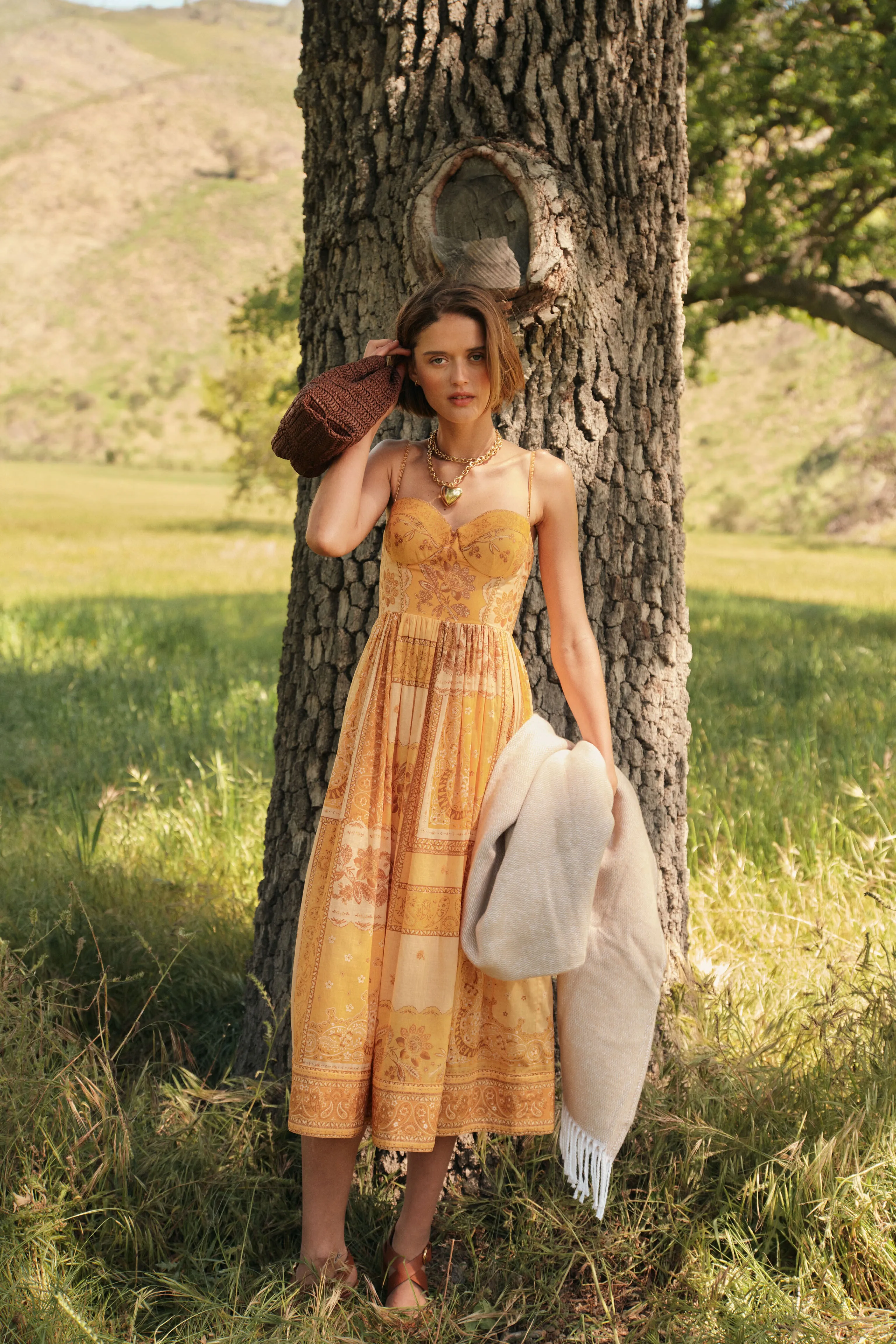 Gold Puffy Heart Necklace sold by Tuckernuck product image thumbnail 2