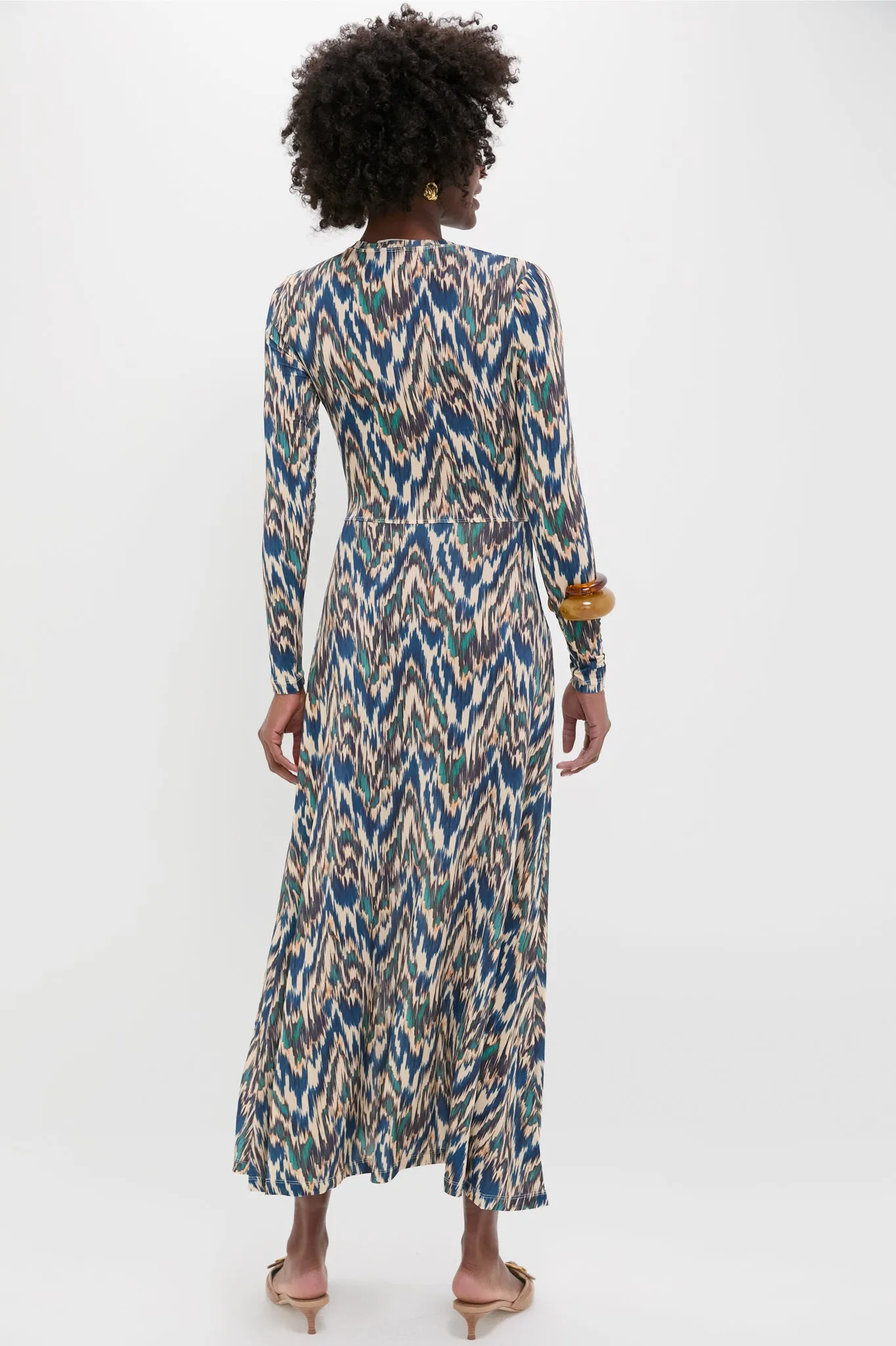 Riverslate Naia Long Sleeve Ruched Midi Dress sold by Tuckernuck product image thumbnail 4