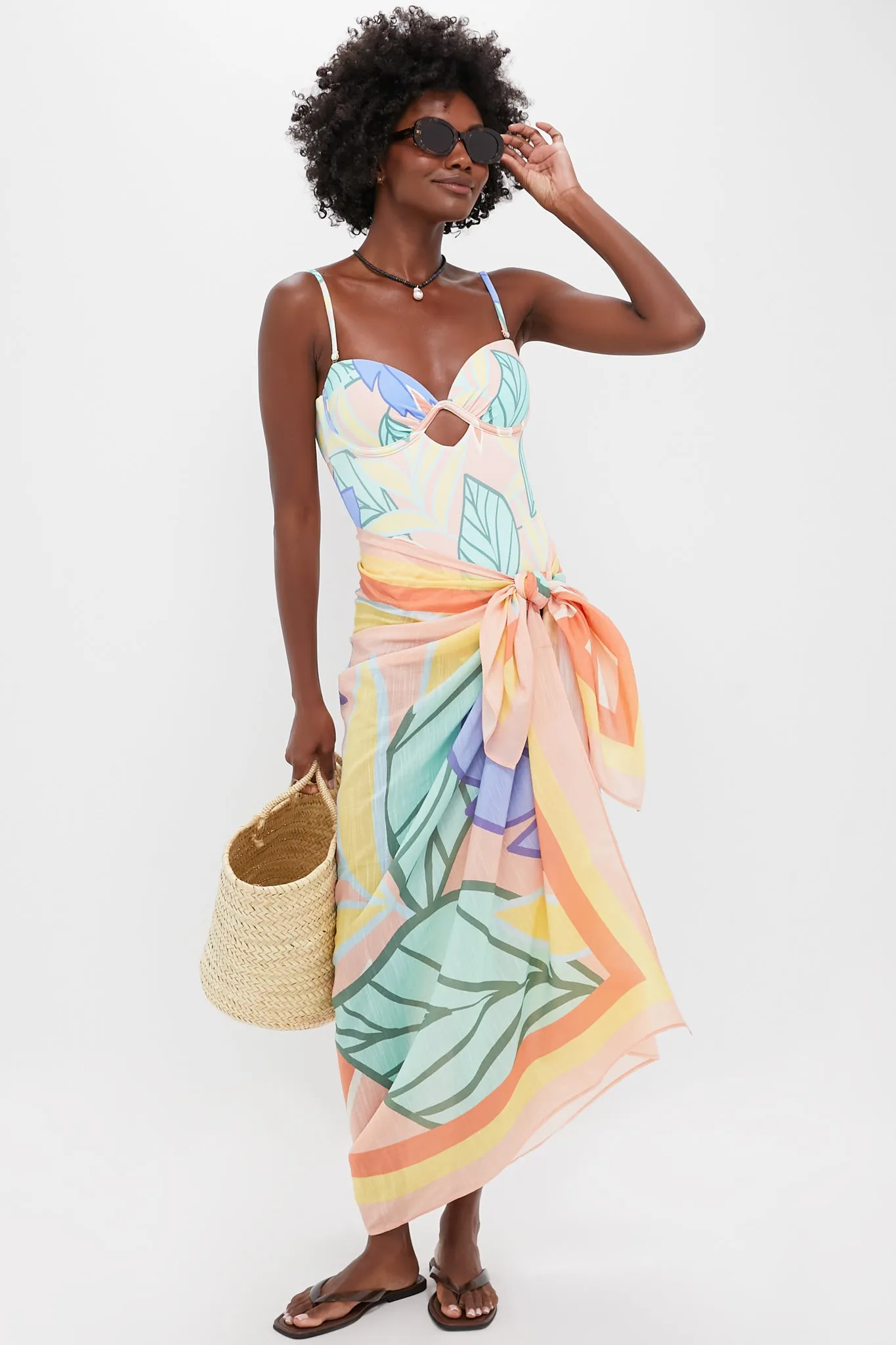 Espresso Tortoise Lainey Sunglasses sold by Tuckernuck product image thumbnail 3