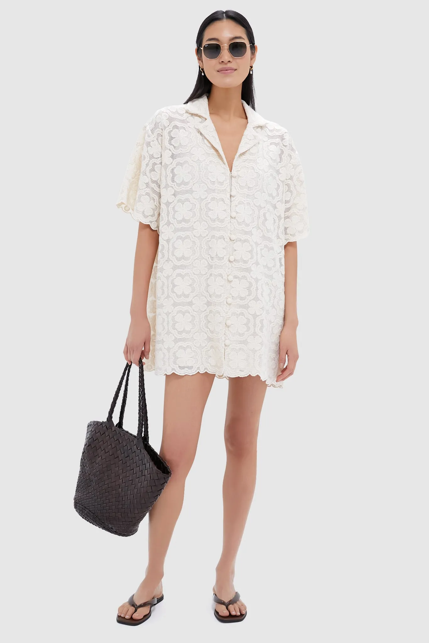 Tan Lace Kiera Dress sold by Tuckernuck product image thumbnail 2