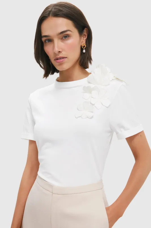 Off White Muchas Cantos Embellished T-Shirt made by ANDRES OTALORA