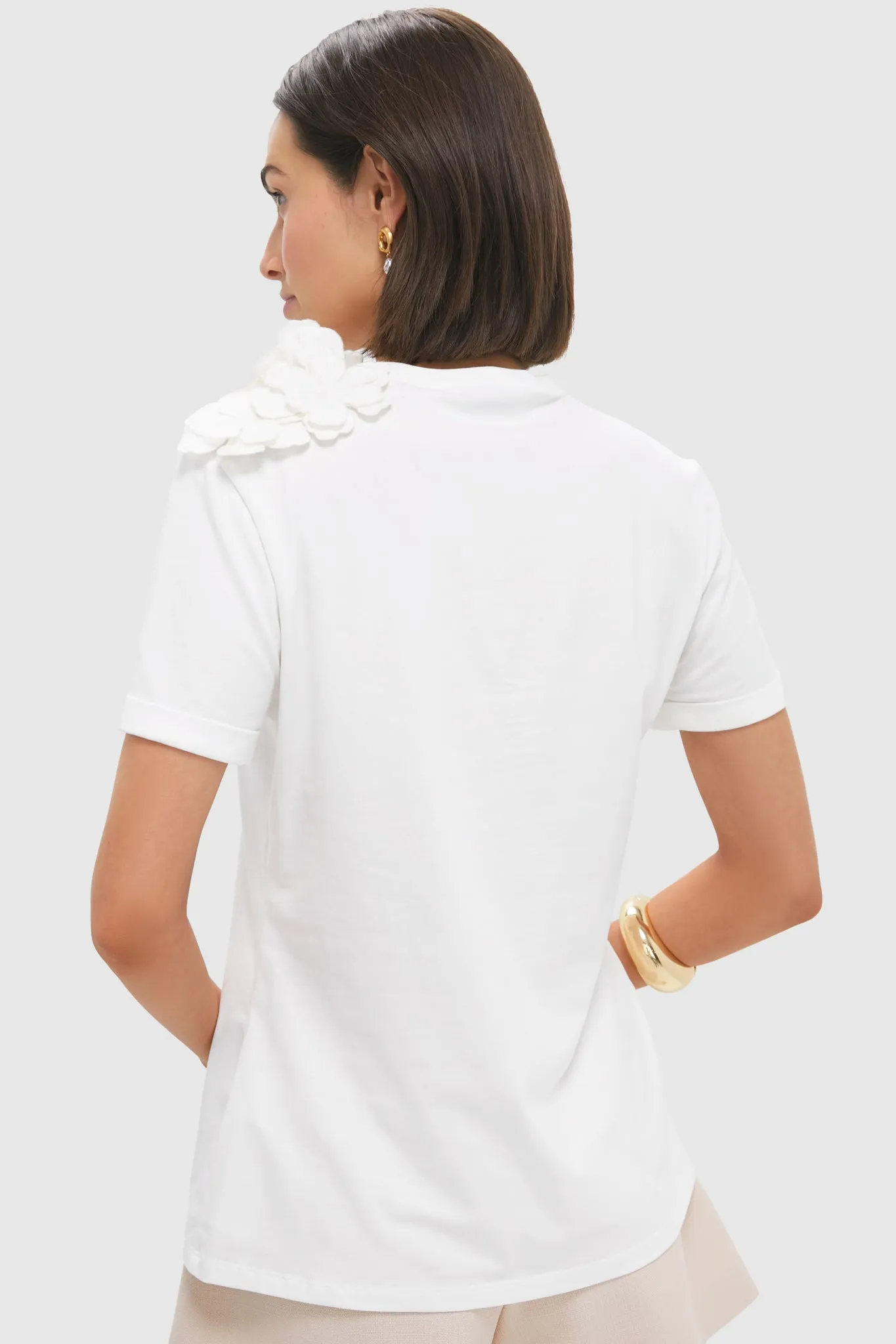 Off White Muchas Cantos Embellished T-Shirt sold by Tuckernuck product image thumbnail 5