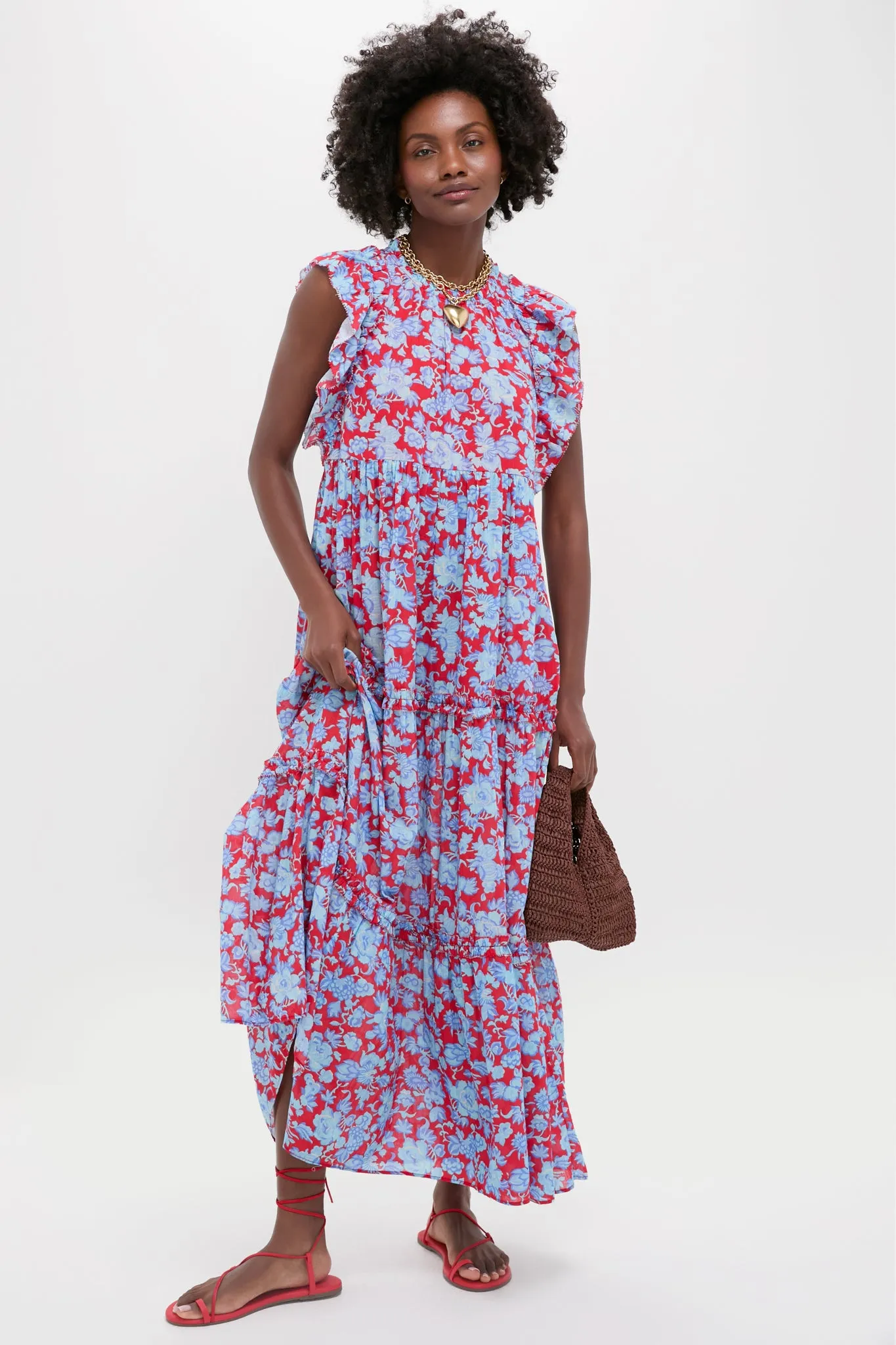 Paola Floral Print Poppy Maxi Dress sold by Tuckernuck product image thumbnail 2