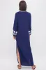 Navy Embroidered Caftan sold by Tuckernuck