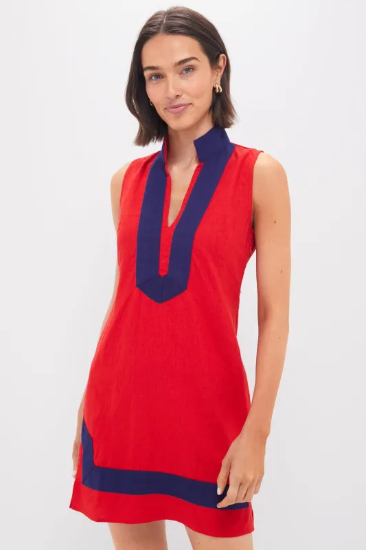 Fiery Red Sleeveless Classic Tunic sold by Tuckernuck