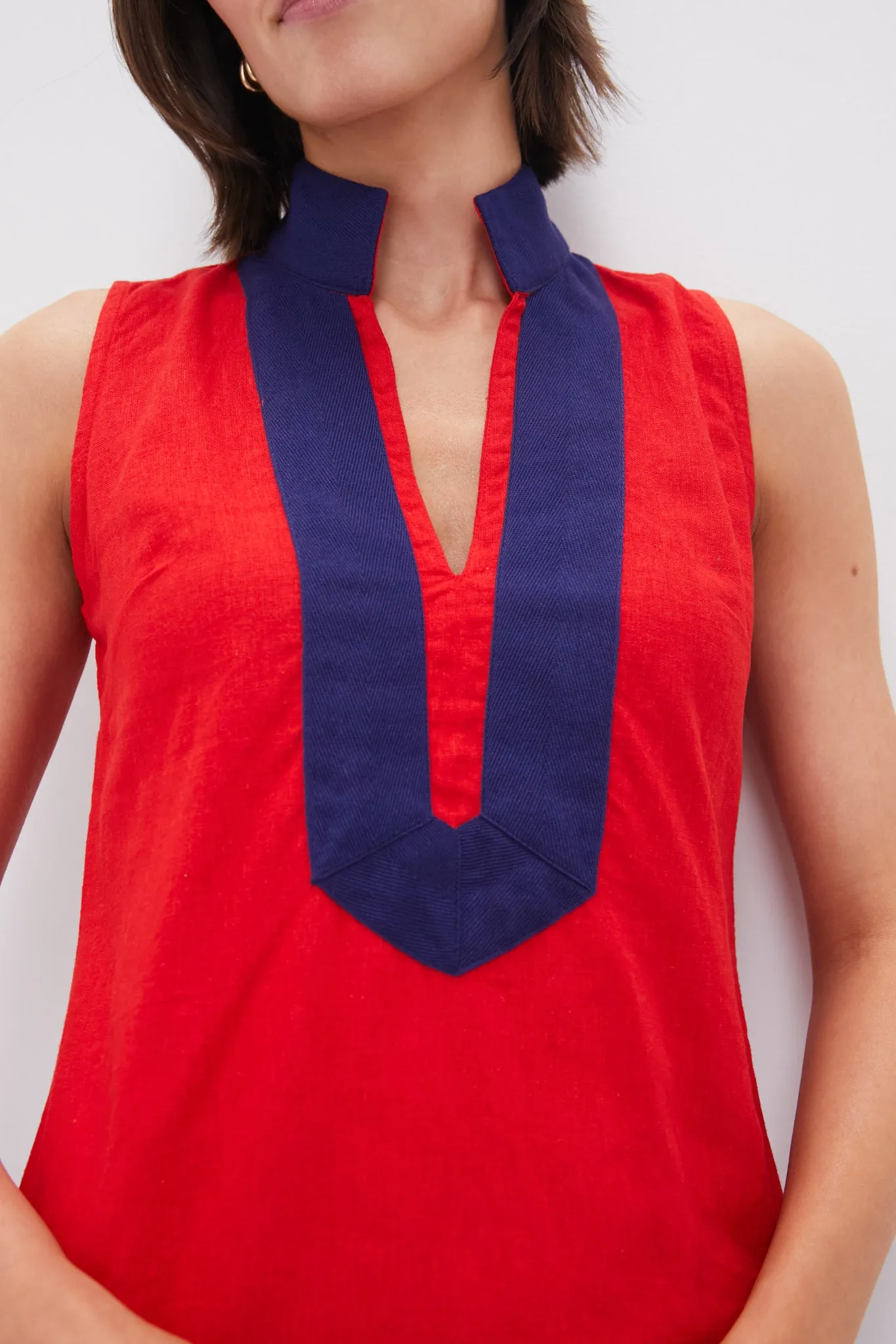 Fiery Red Sleeveless Classic Tunic sold by Tuckernuck product image thumbnail 5