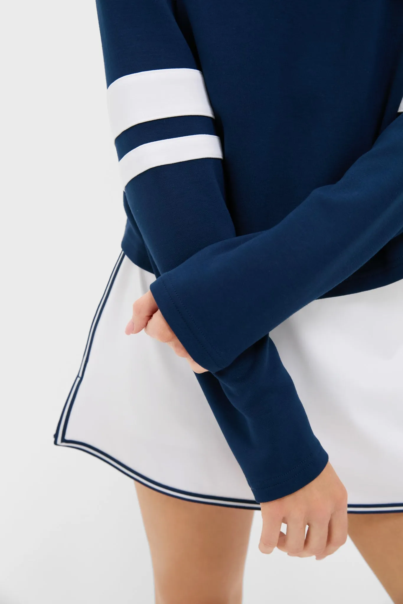 Navy Varsity Matilda Pullover sold by Tuckernuck product image thumbnail 5