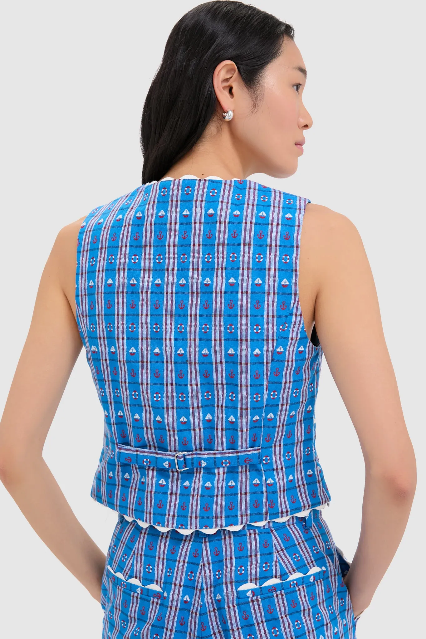 Blue Alicia Vest sold by Tuckernuck product image thumbnail 4