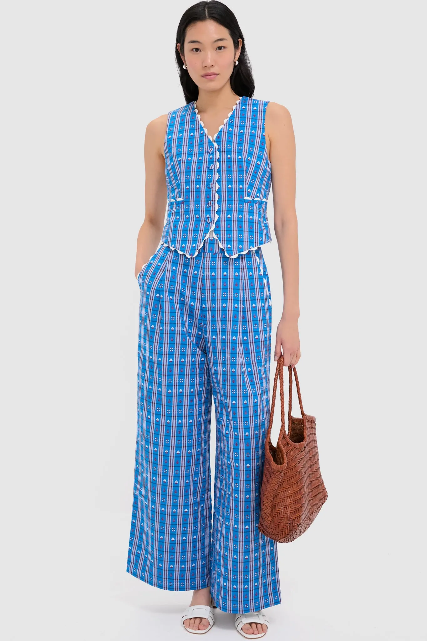 Blue Alicia Vest sold by Tuckernuck product image thumbnail 2