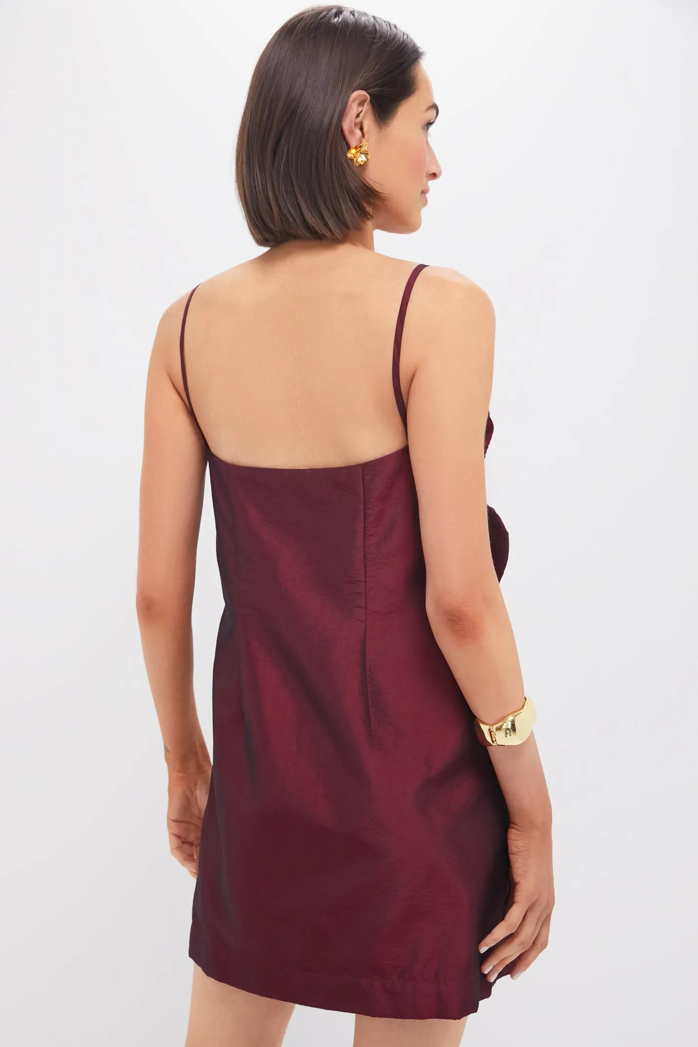 Burgundy Noche de Ti Embellished Mini Dress sold by Tuckernuck product image thumbnail 4