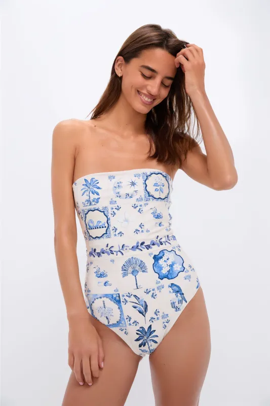 Wild Ilusion Embroidered One Piece sold by Tuckernuck