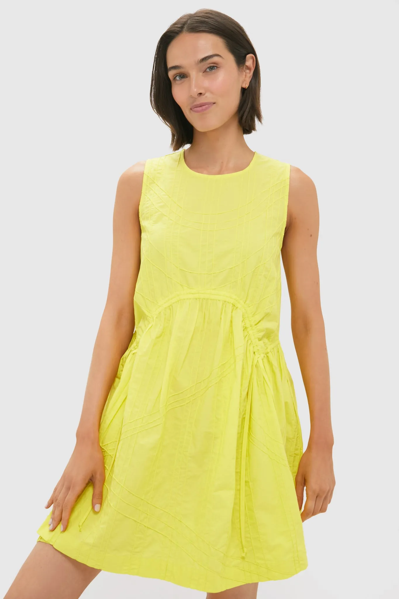 Yellow Camden Cotton Poplin Tank Mini Tunic sold by Tuckernuck