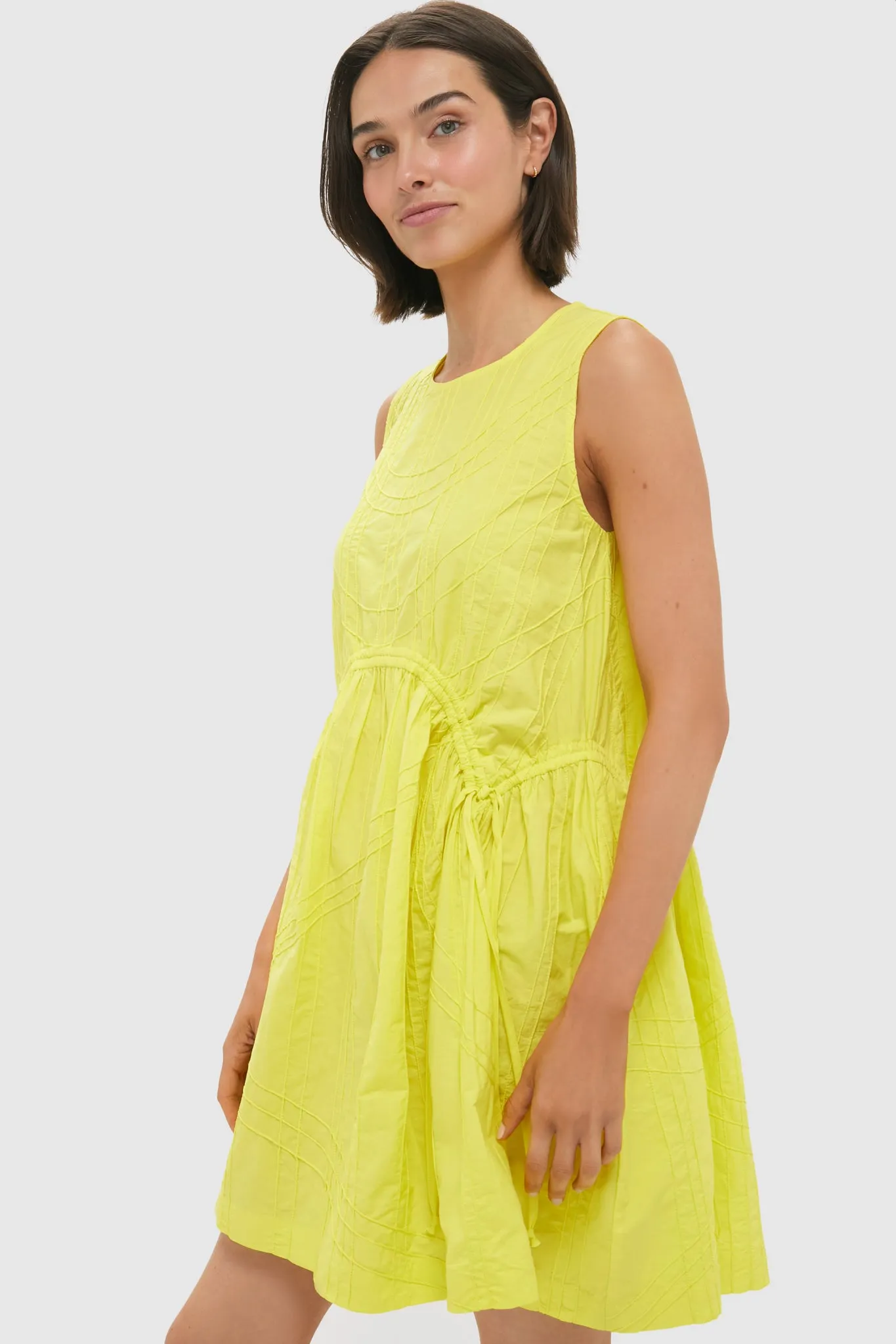 Yellow Camden Cotton Poplin Tank Mini Tunic sold by Tuckernuck product image thumbnail 3
