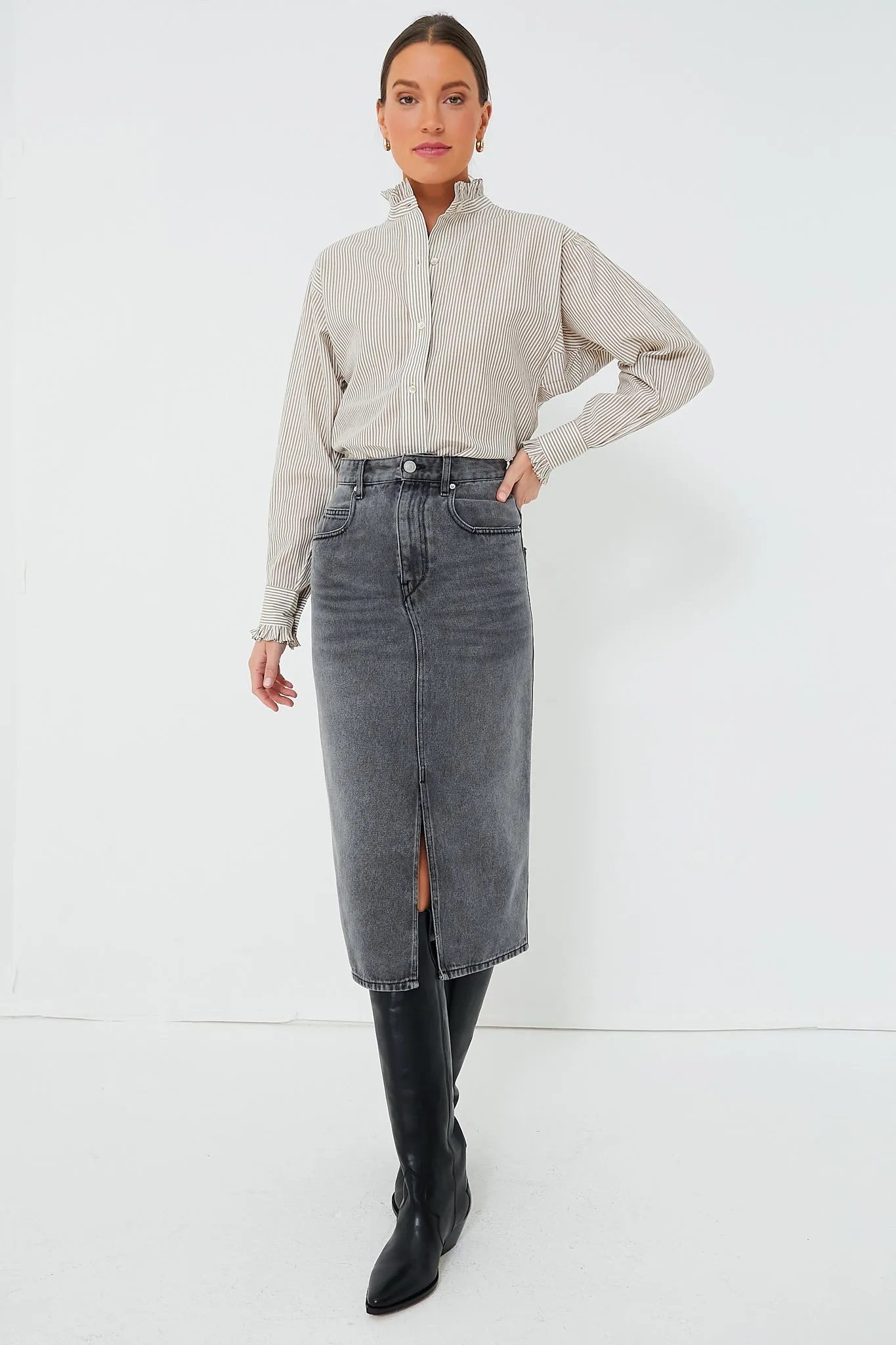 Light Grey Tilauria Skirt sold by Tuckernuck product image thumbnail 2