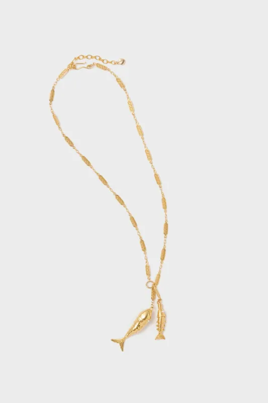 Gold Great Point Necklace sold by Tuckernuck