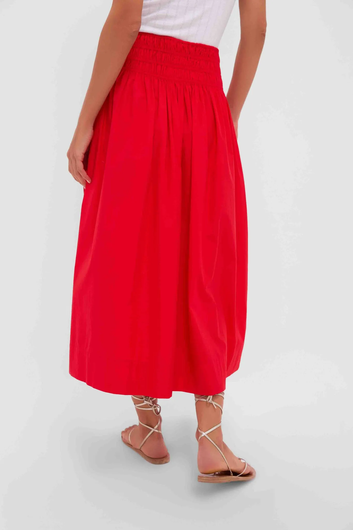 Hot Red The Viola Skirt sold by Tuckernuck product image thumbnail 4