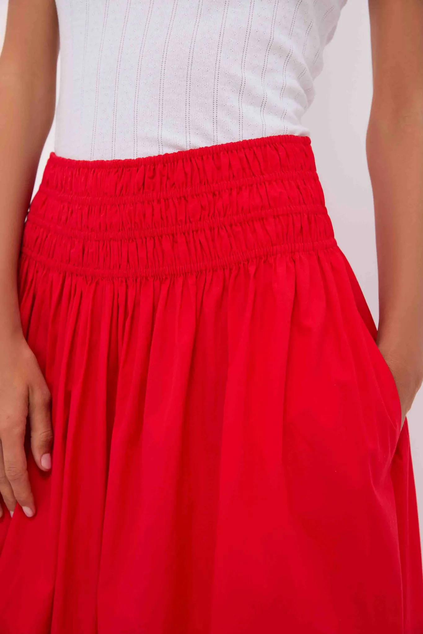 Hot Red The Viola Skirt sold by Tuckernuck product image thumbnail 5