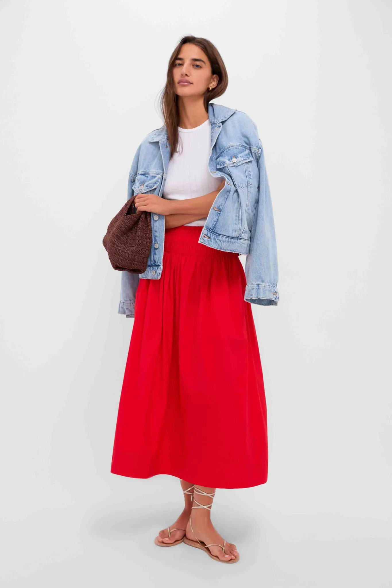 Hot Red The Viola Skirt sold by Tuckernuck product image thumbnail 2