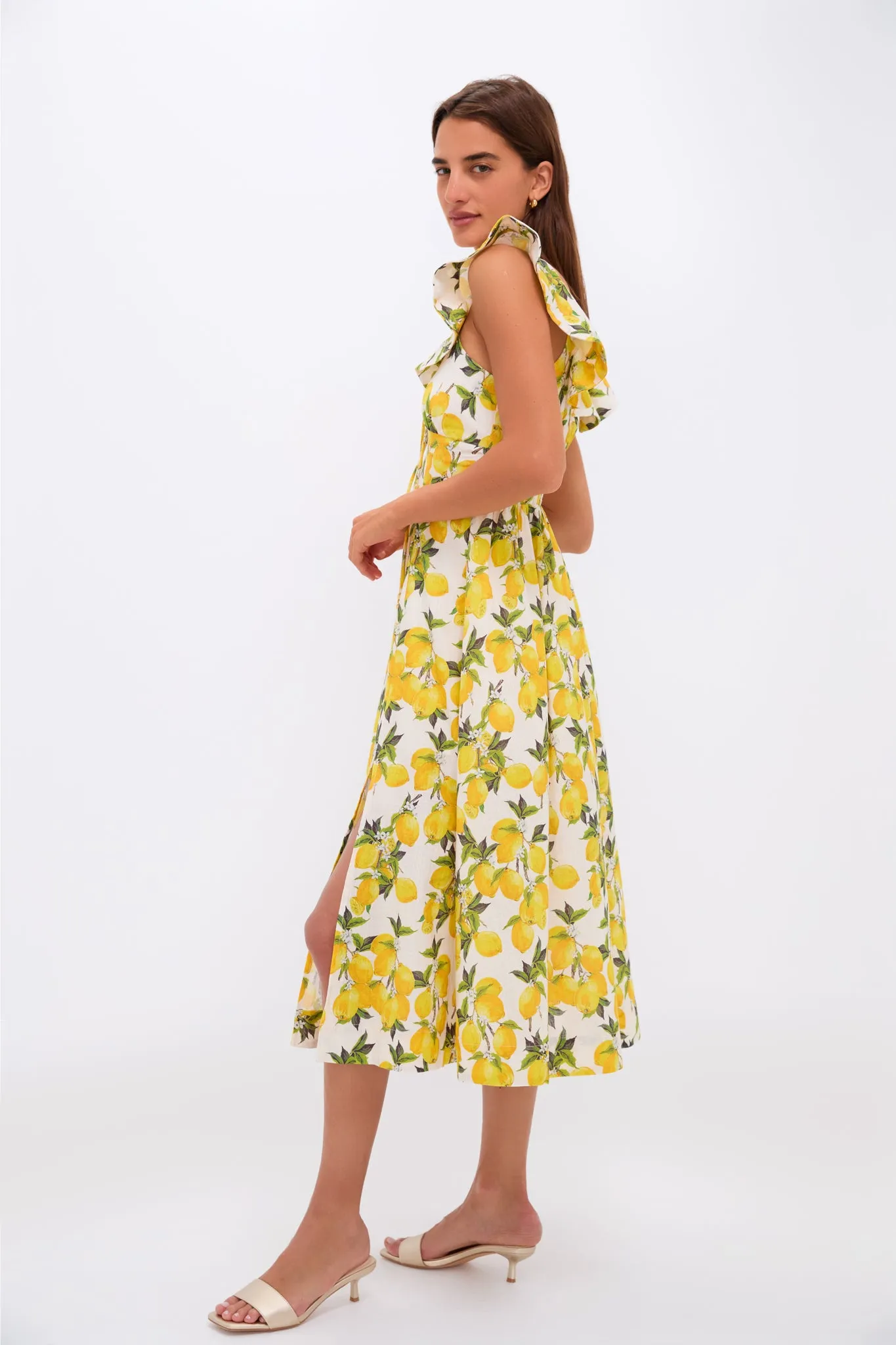 Lemon Blanca Midi Dress sold by Tuckernuck product image thumbnail 3