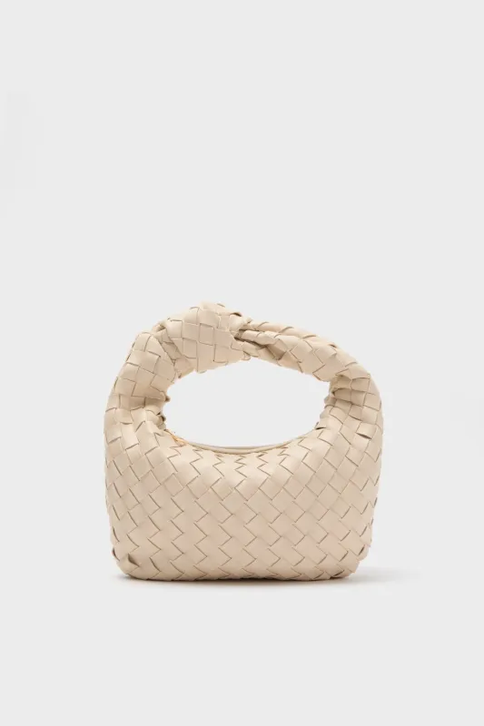 Oatmilk Woven Tracy Bag sold by Tuckernuck