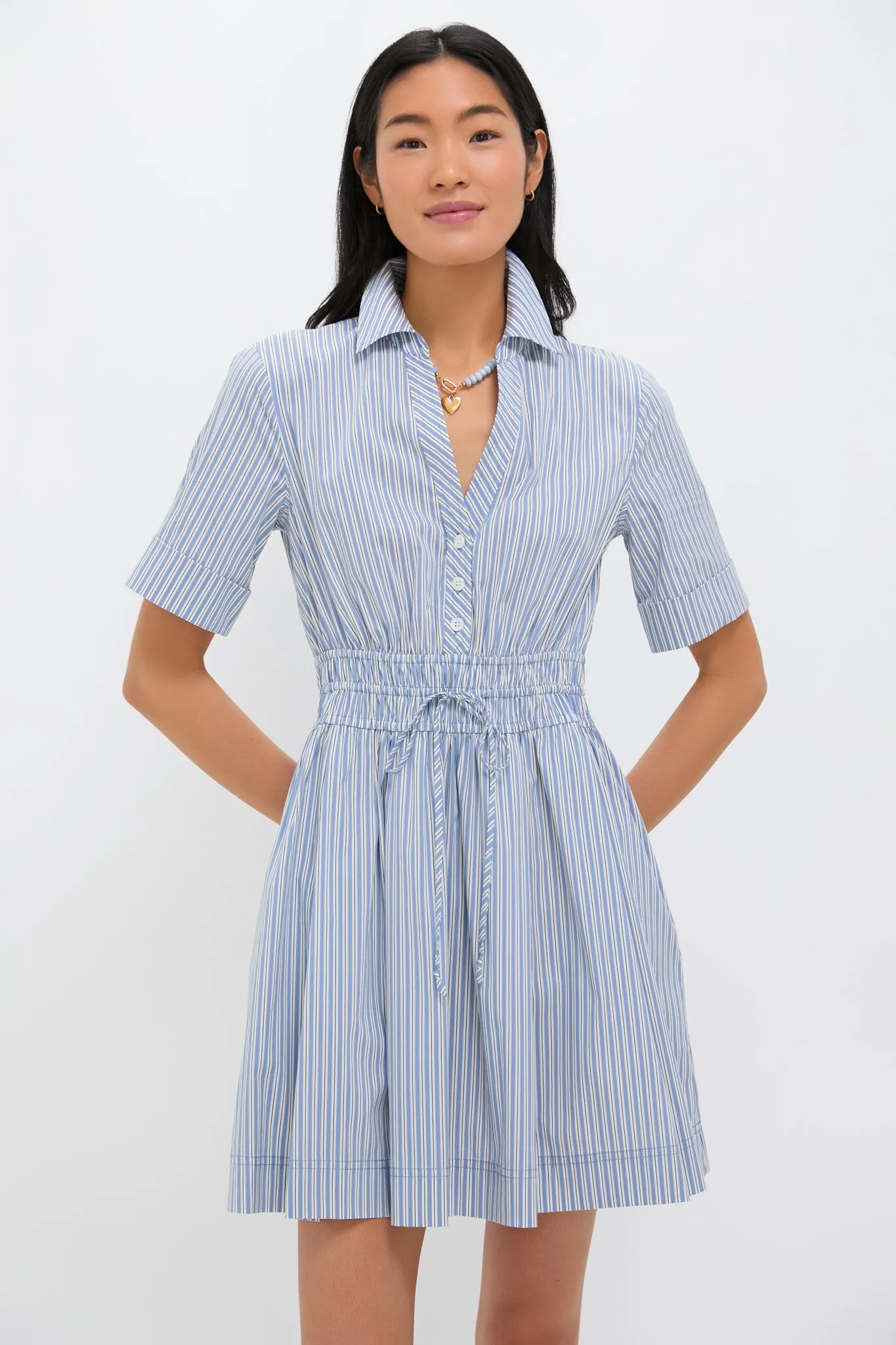 Blue and Multi Susan Dress sold by Tuckernuck