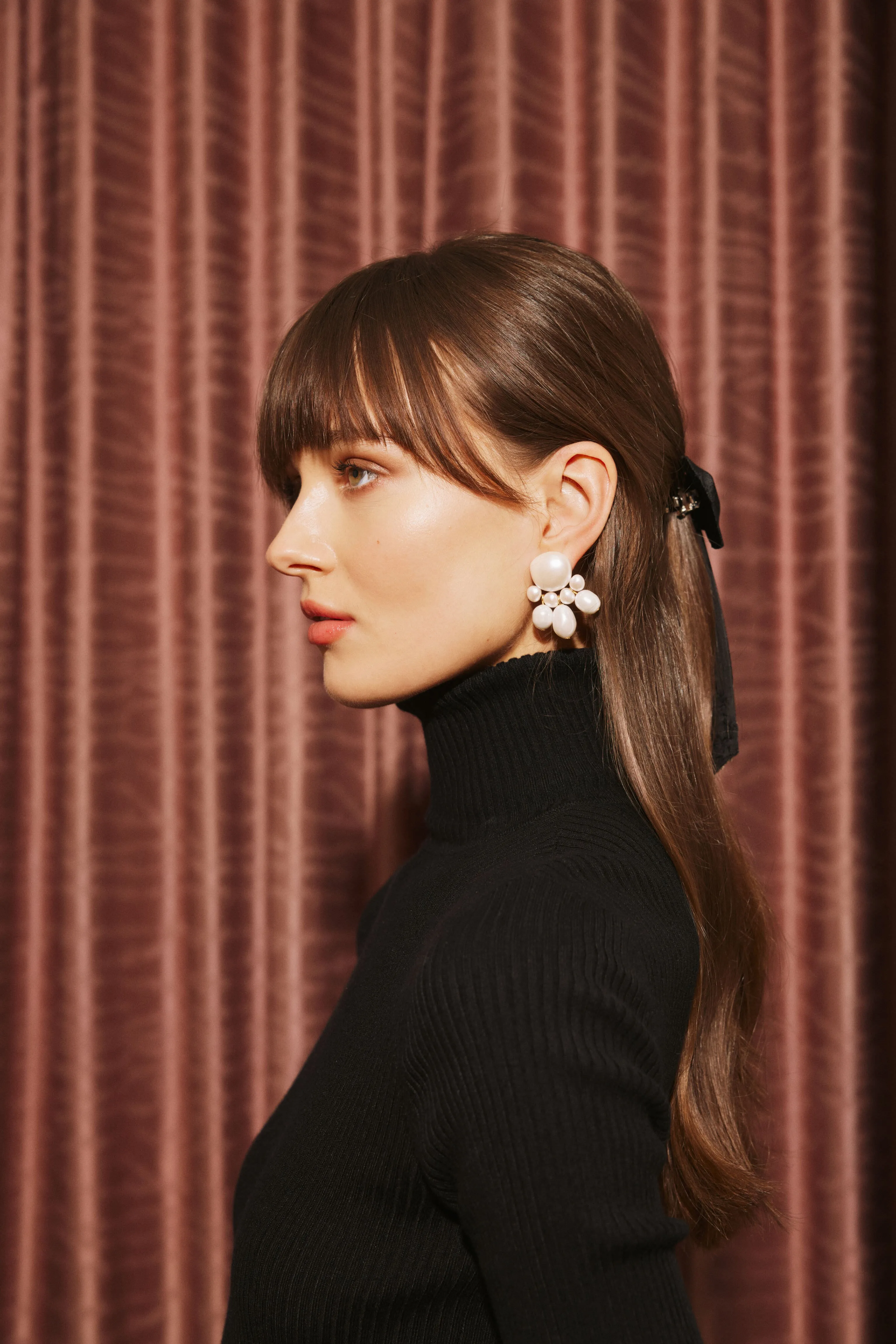 White Maggie Earrings sold by Tuckernuck product image thumbnail 2