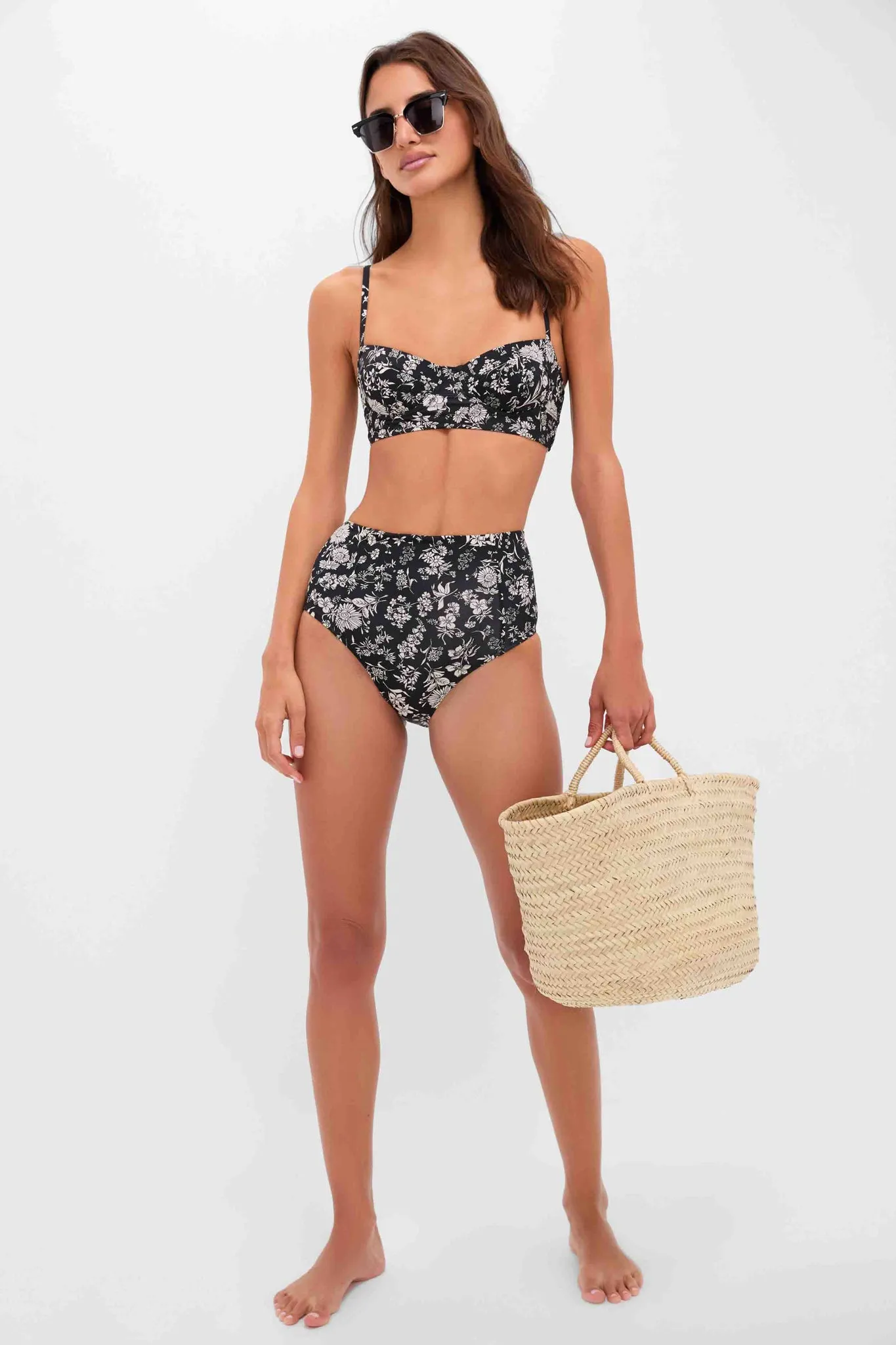 Black Polarized Capri Sunglasses sold by Tuckernuck product image thumbnail 3