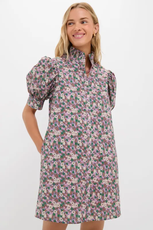 Purple Multi Floral Louisa Mini Dress sold by Tuckernuck