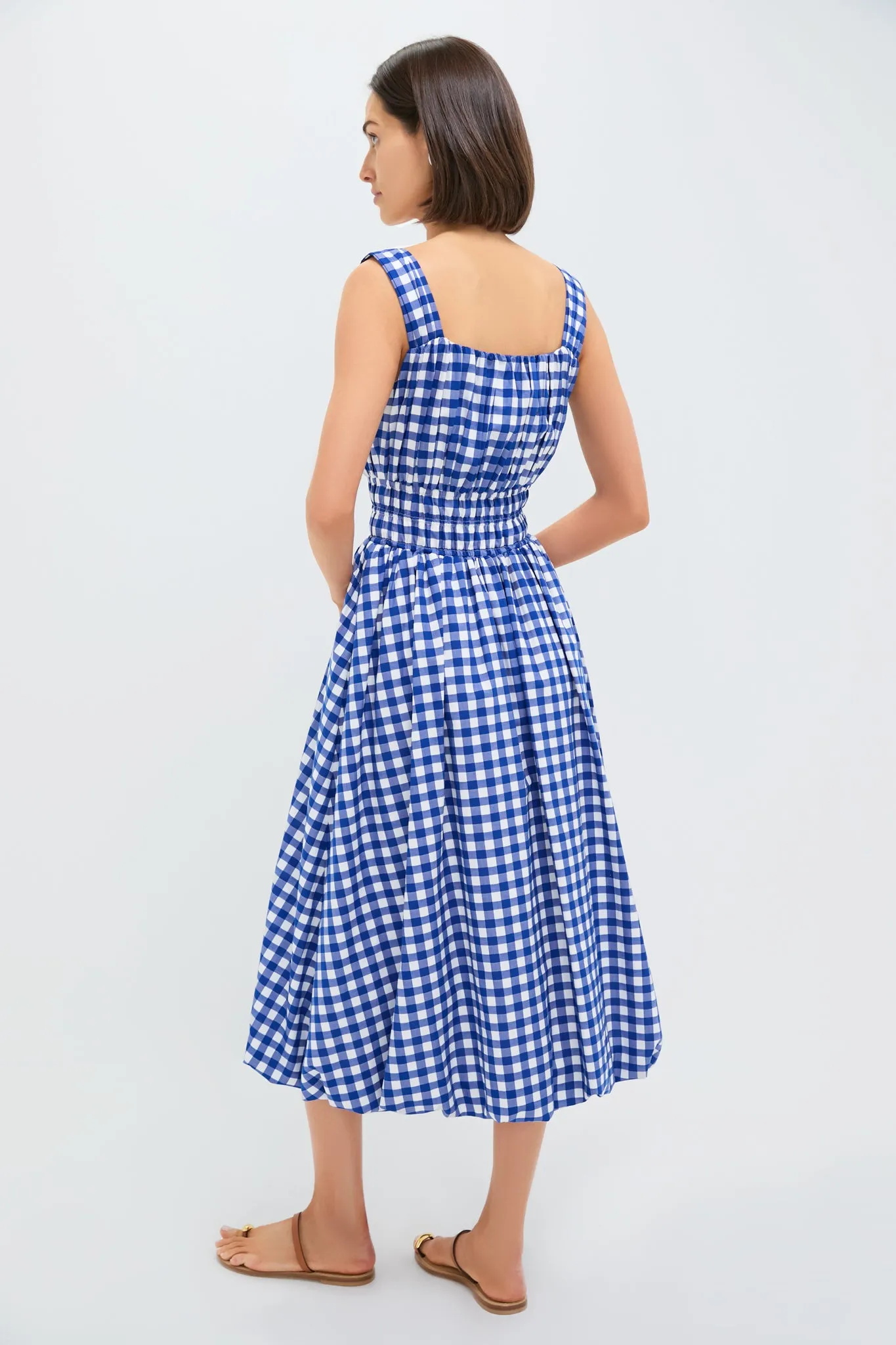 Navy Neci Gingham Tank Dress sold by Tuckernuck product image thumbnail 4