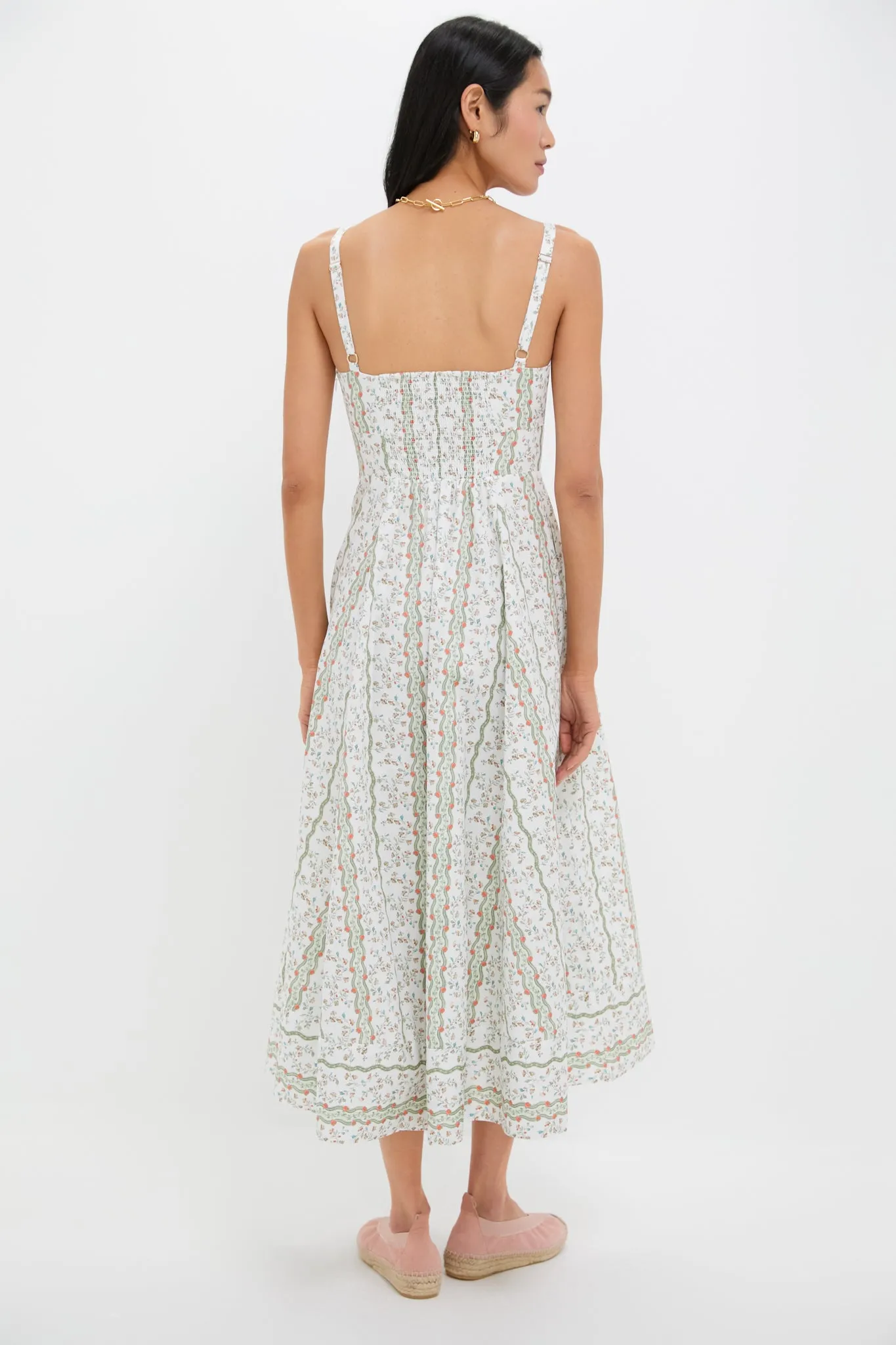 Green Multi Provence Floral Margot Dress sold by Tuckernuck product image thumbnail 4