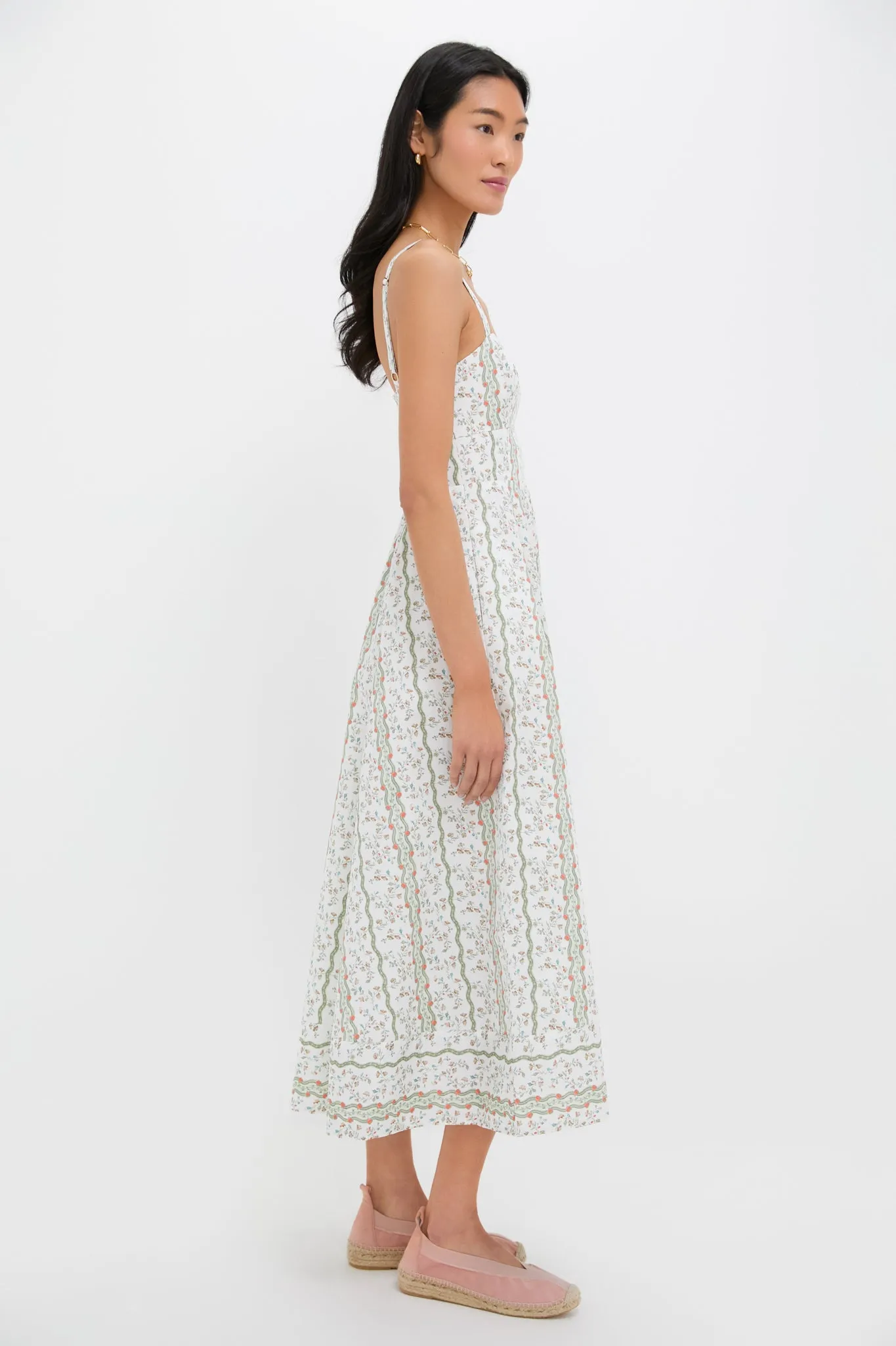 Green Multi Provence Floral Margot Dress sold by Tuckernuck product image thumbnail 3