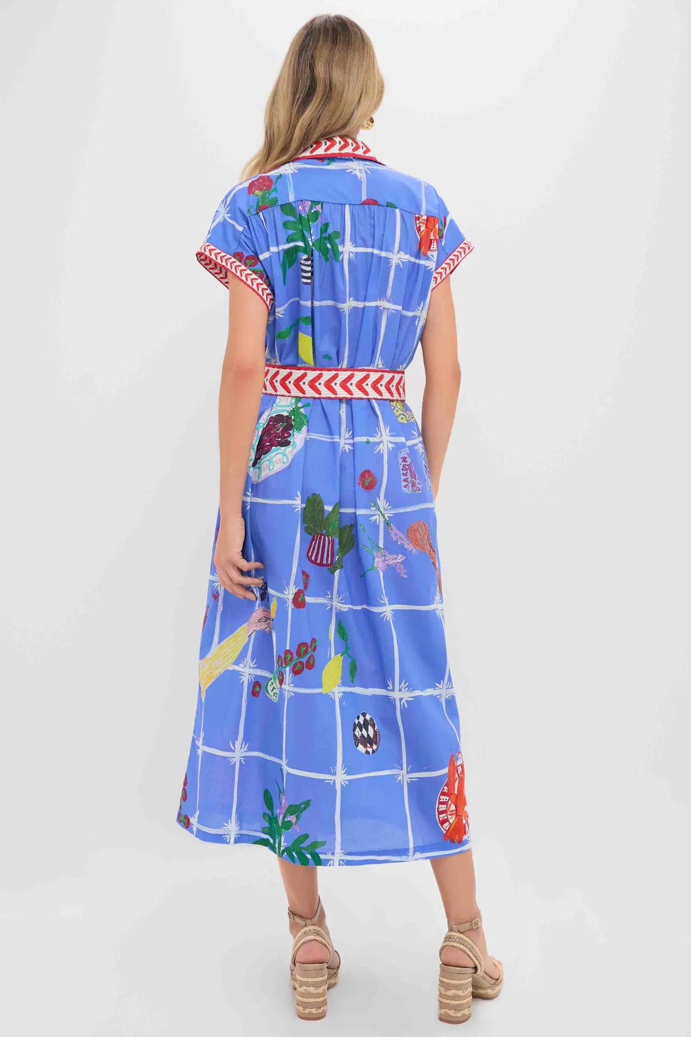 Picnic Blue Valerie Kaftan sold by Tuckernuck product image thumbnail 4